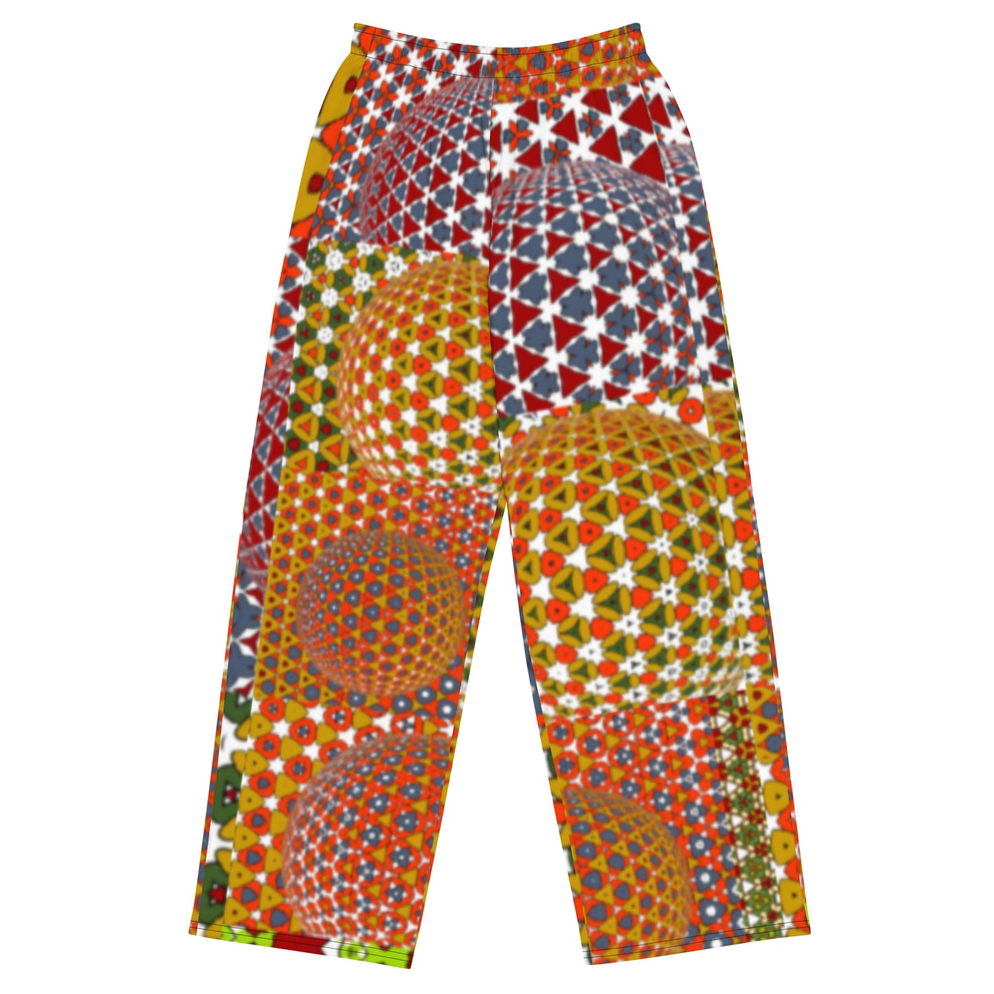 All-over print unisex wide-leg pants