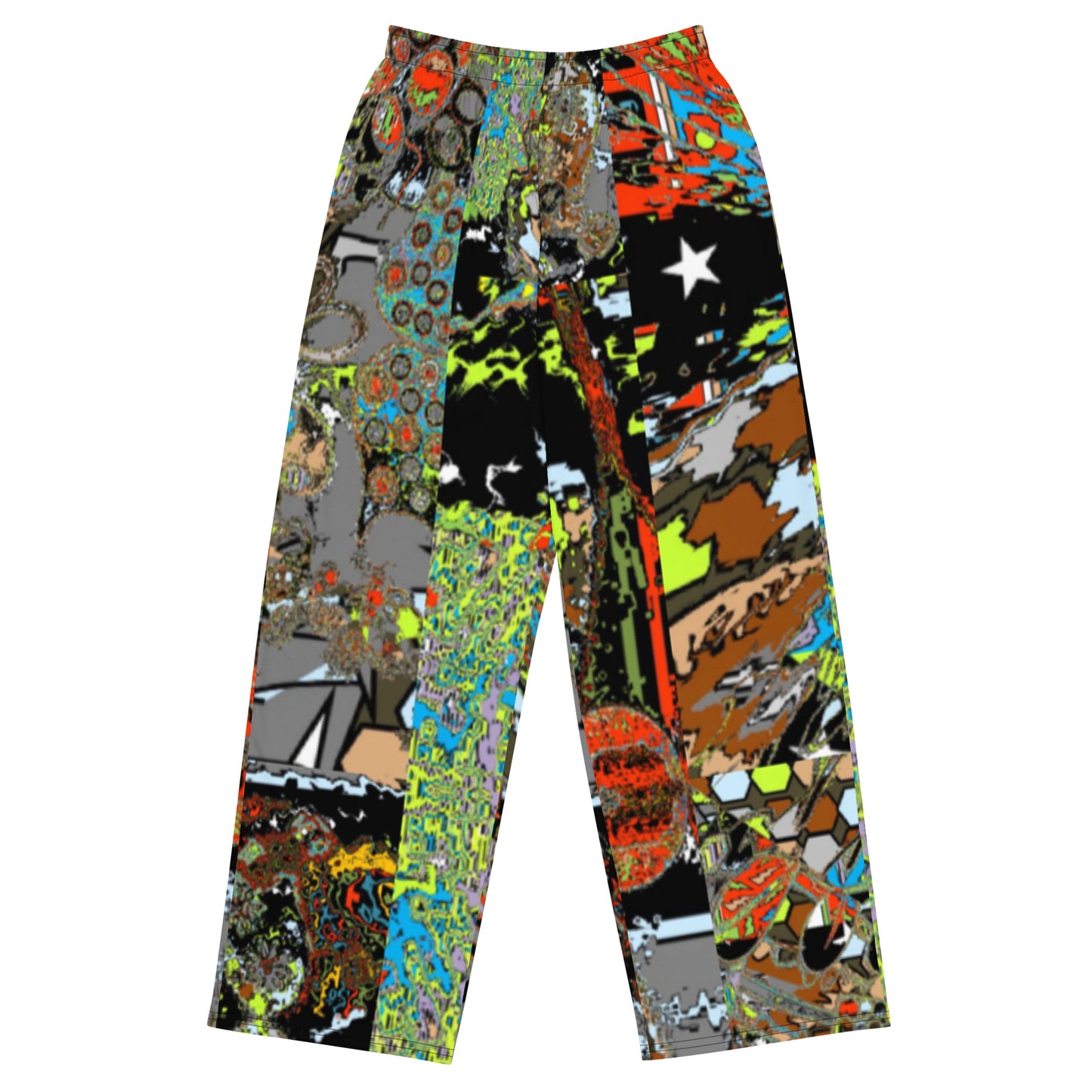 All-over print unisex wide-leg pants
