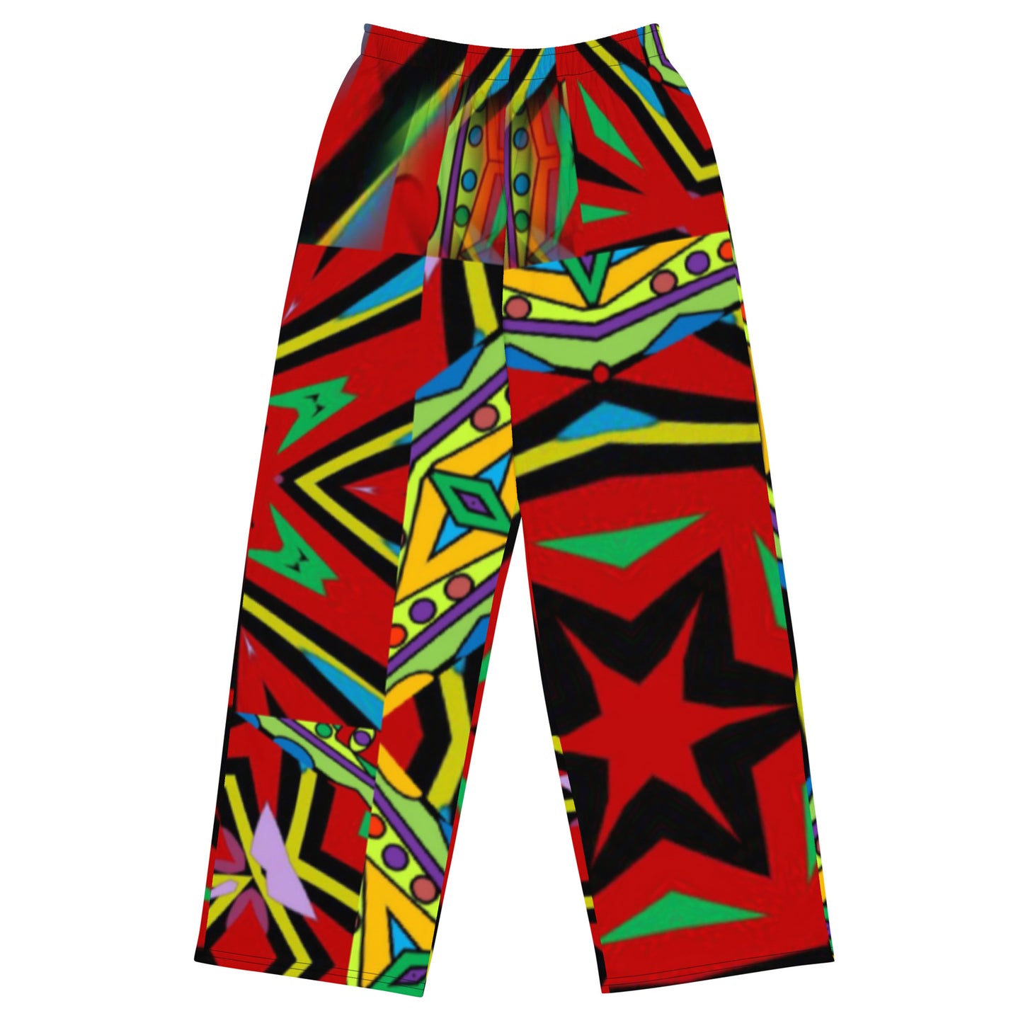 All-over print unisex wide-leg pants