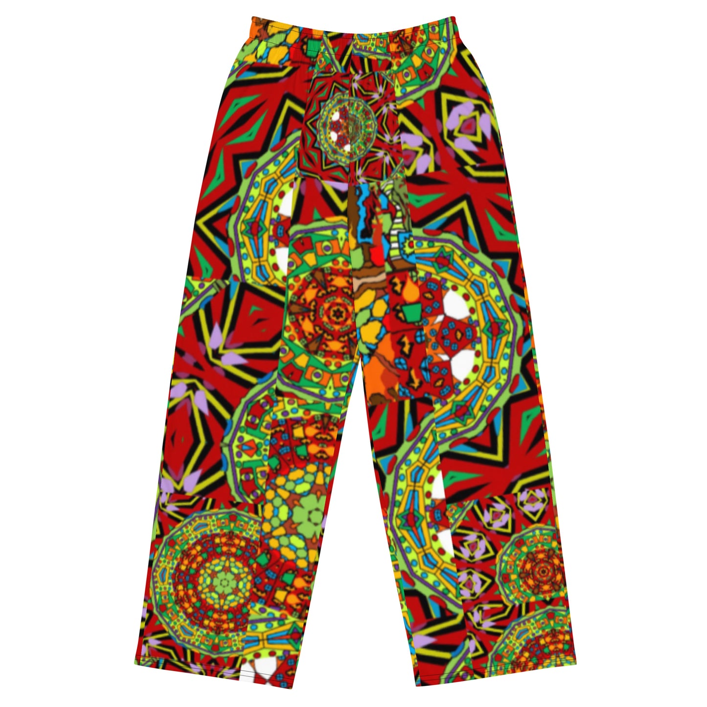 All-over print unisex wide-leg pants