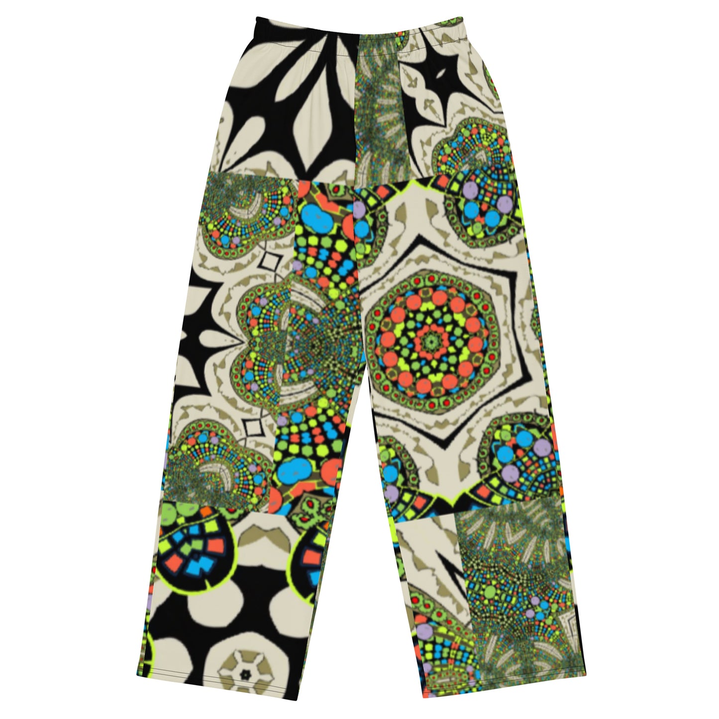 All-over print unisex wide-leg pants