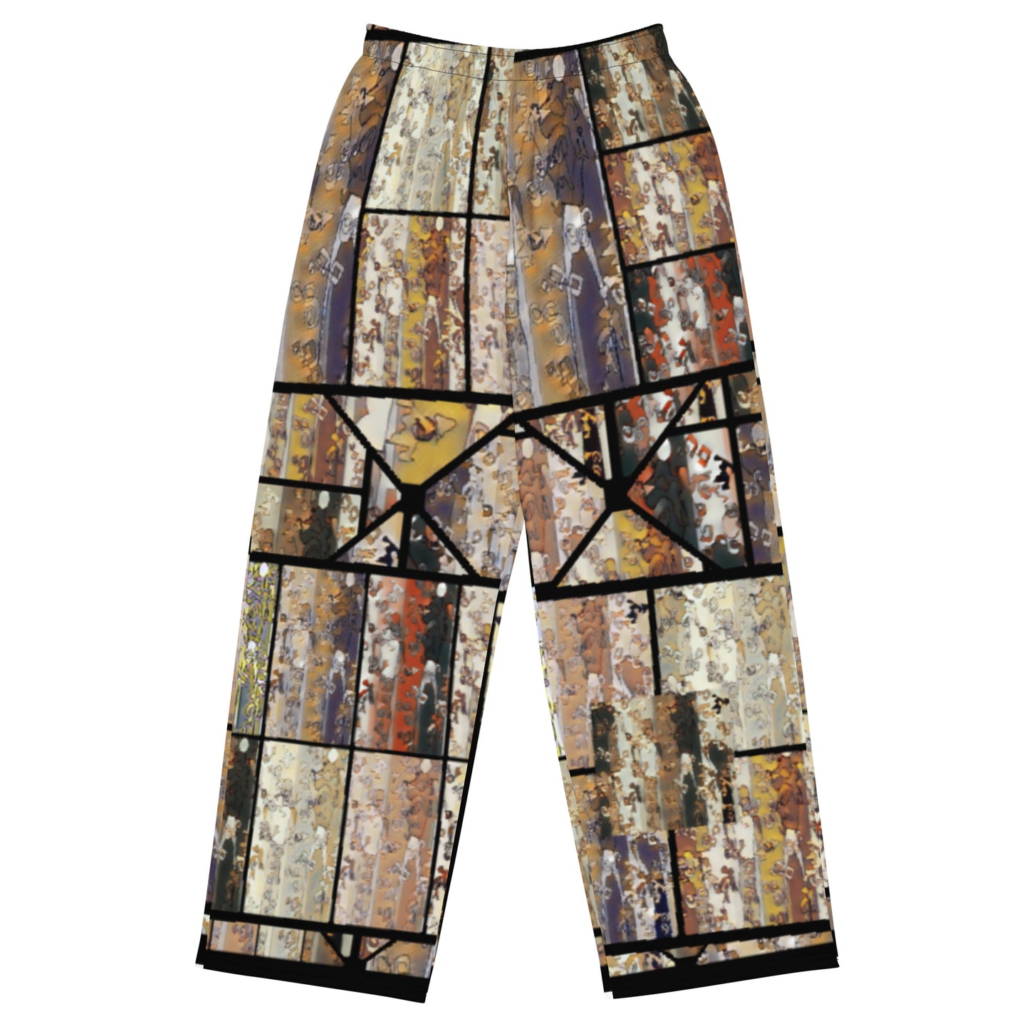All-over print unisex wide-leg pants