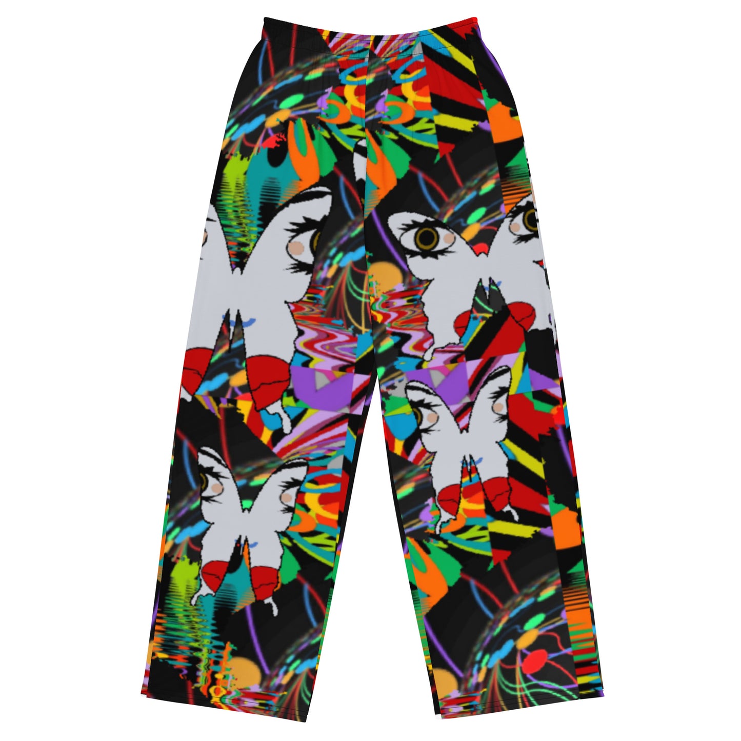 All-over print unisex wide-leg pants