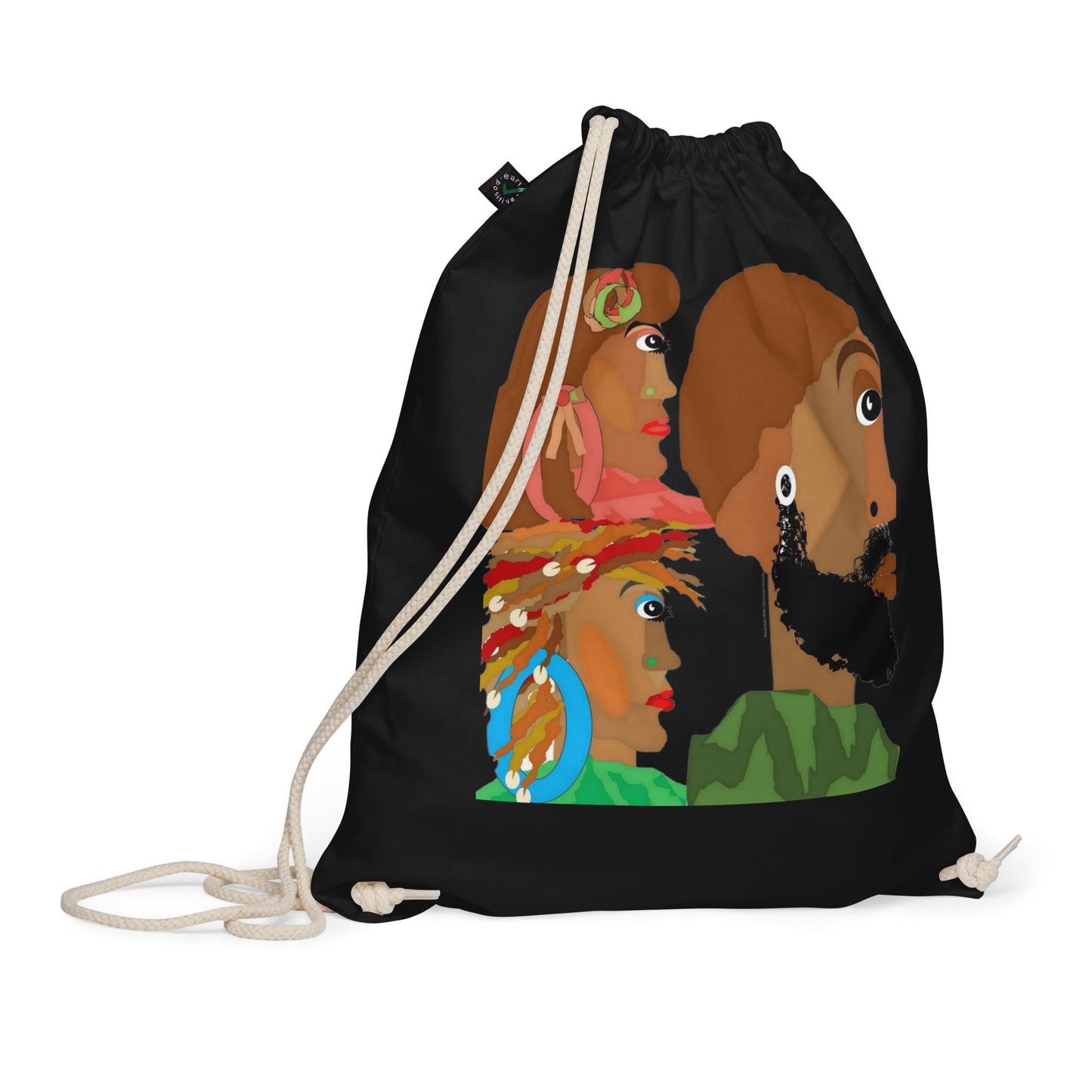 Organic cotton drawstring bag