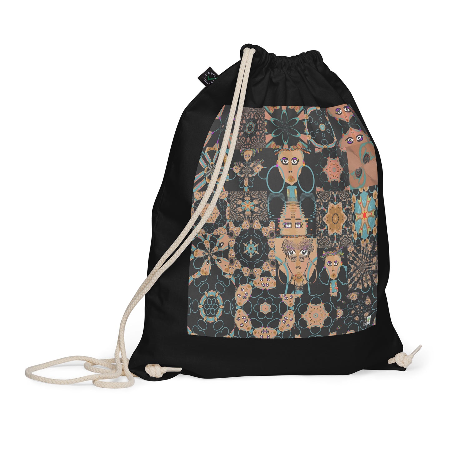 Organic cotton drawstring bag