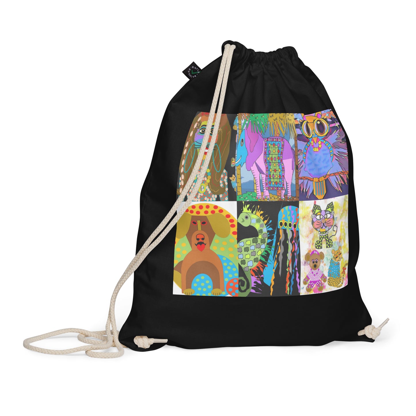 Organic cotton drawstring bag