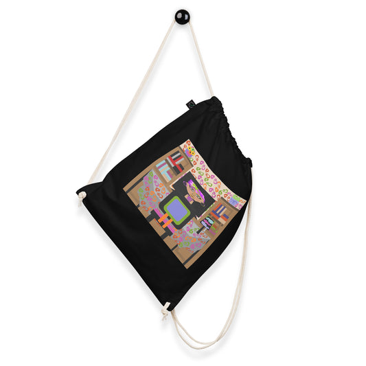 Organic cotton drawstring bag