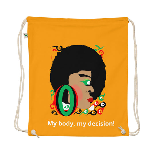 Organic cotton drawstring bag