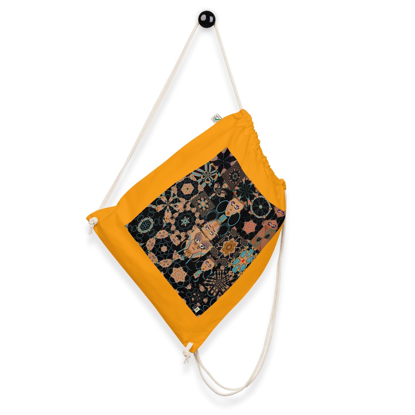 Organic cotton drawstring bag