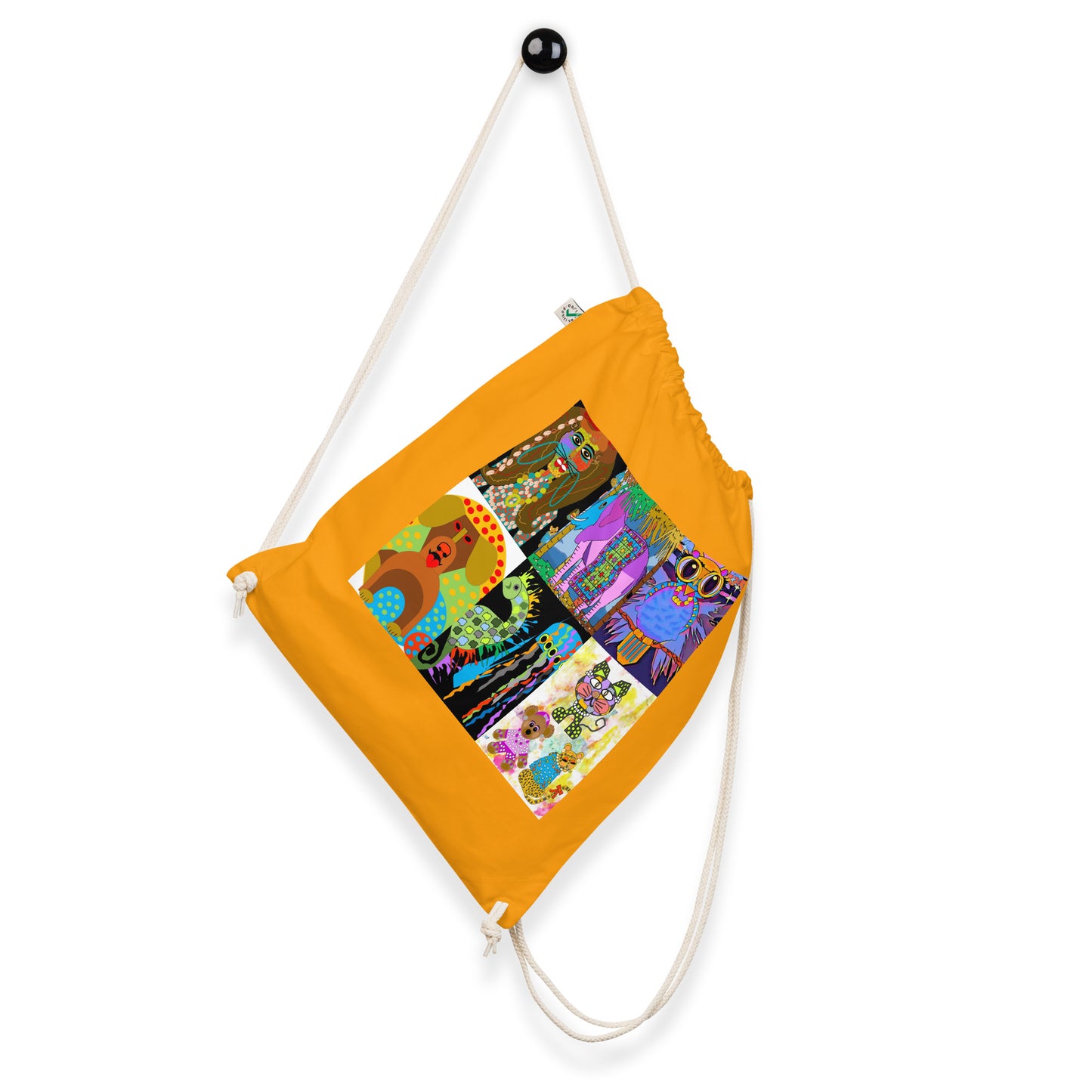 Organic cotton drawstring bag