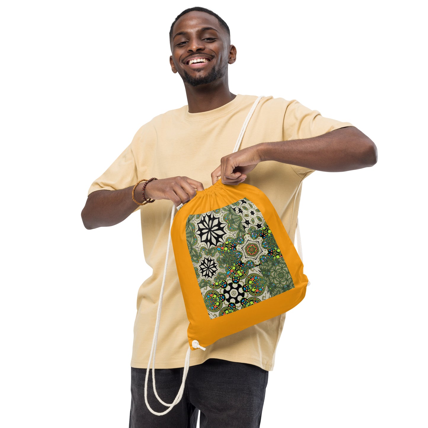 Organic cotton drawstring bag