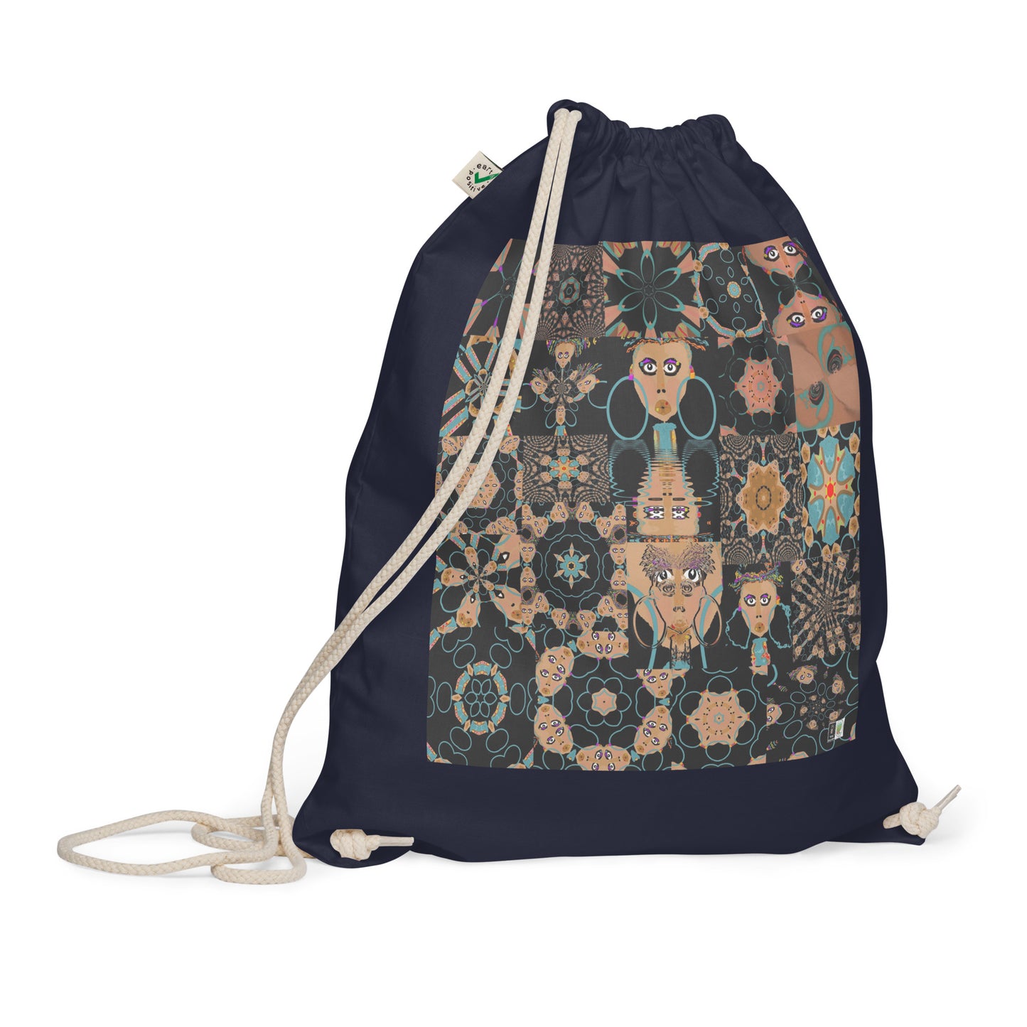 Organic cotton drawstring bag