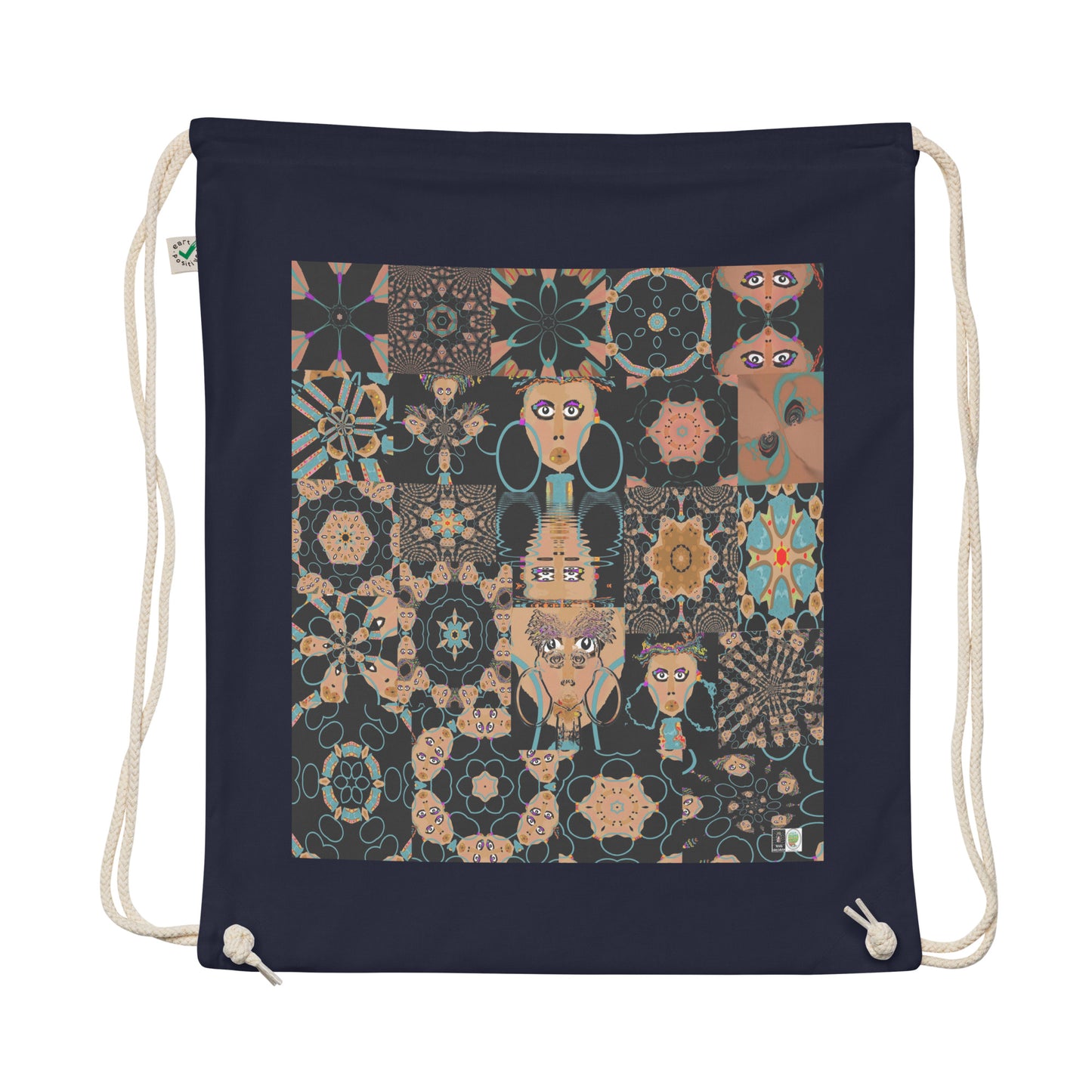 Organic cotton drawstring bag