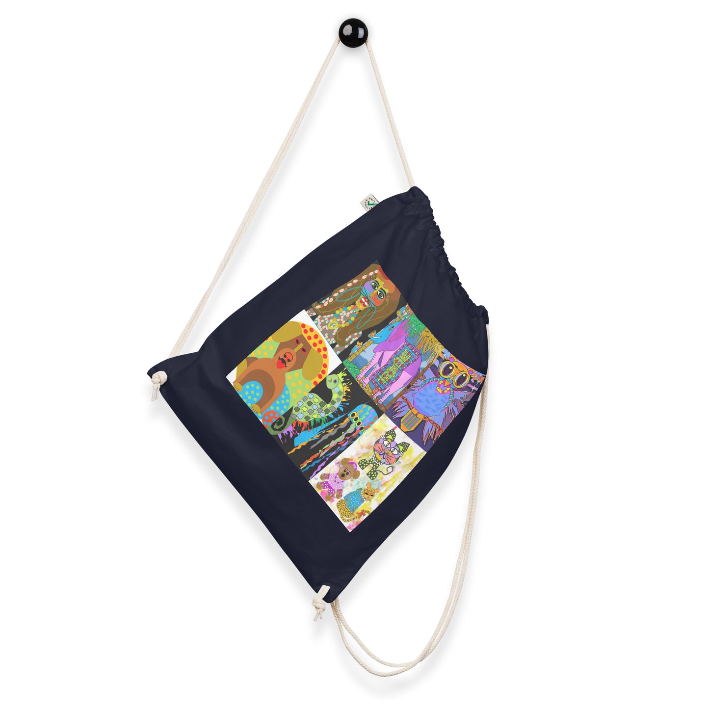 Organic cotton drawstring bag
