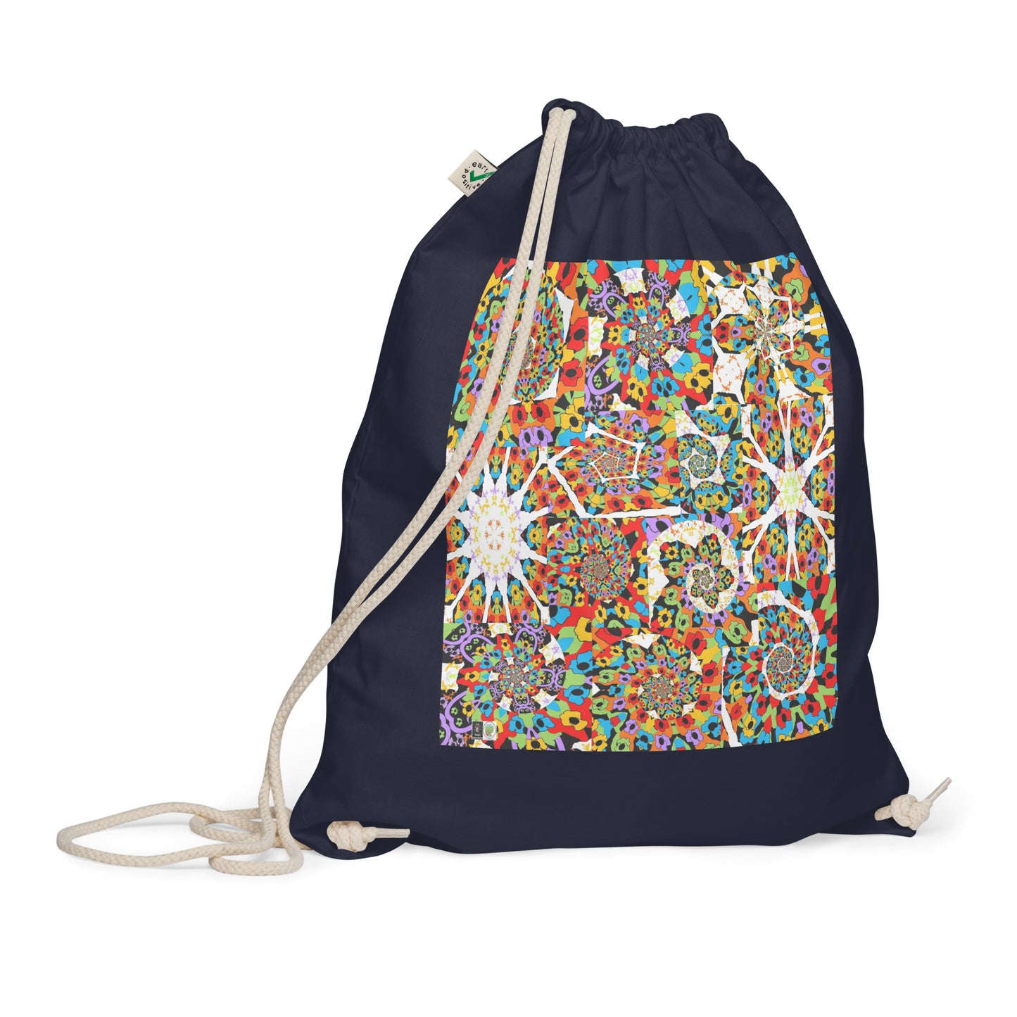 Organic cotton drawstring bag