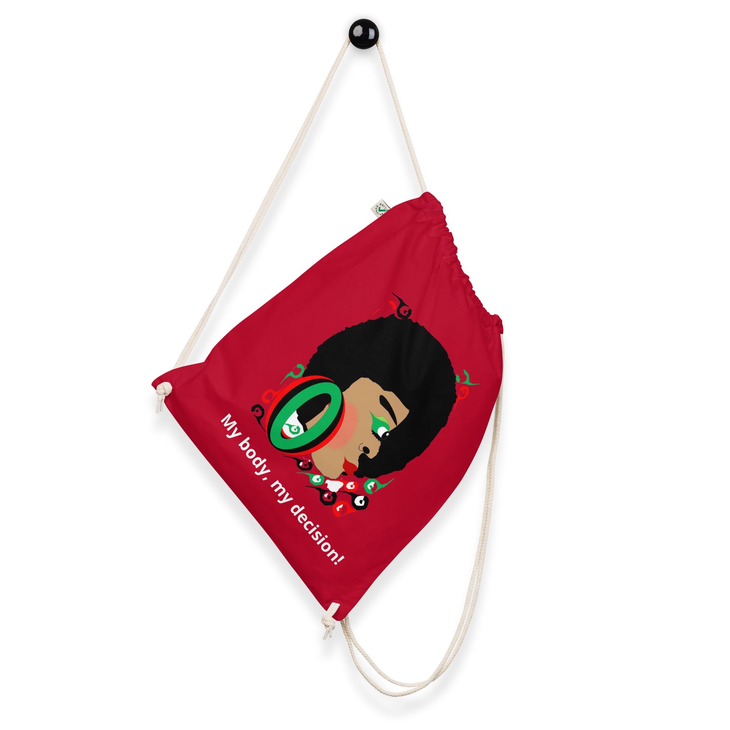 Organic cotton drawstring bag