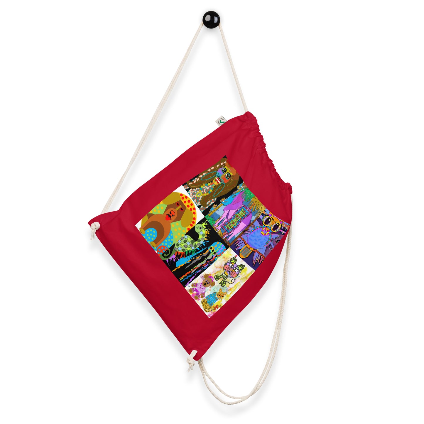 Organic cotton drawstring bag