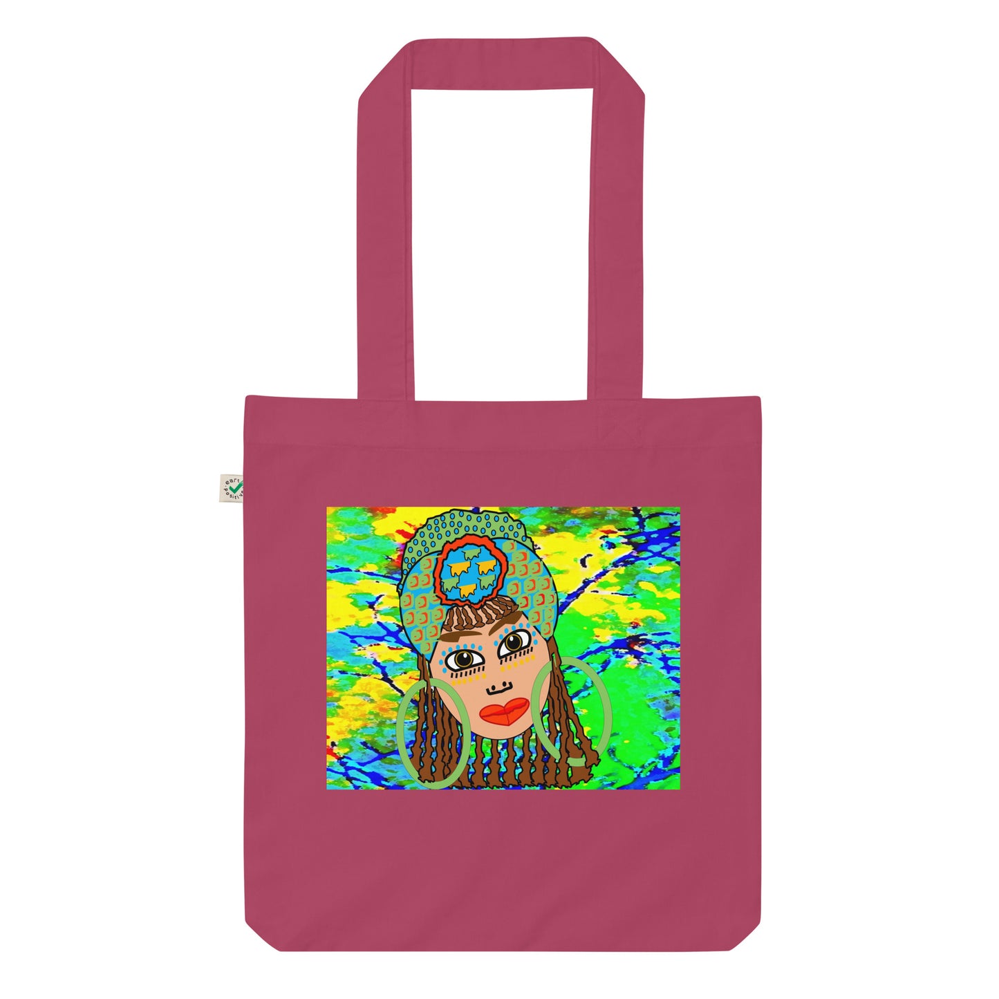 Organic fashion tote bag