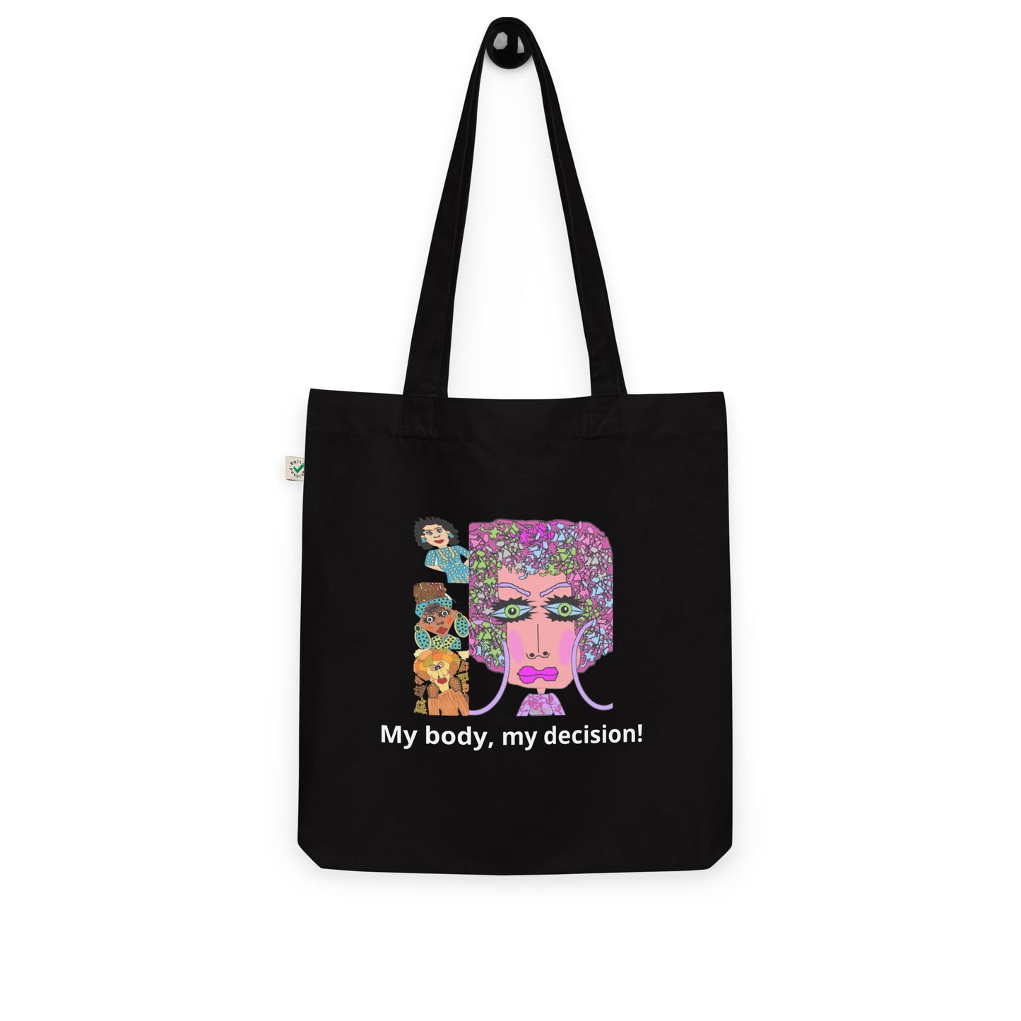 Organic fashion tote bag