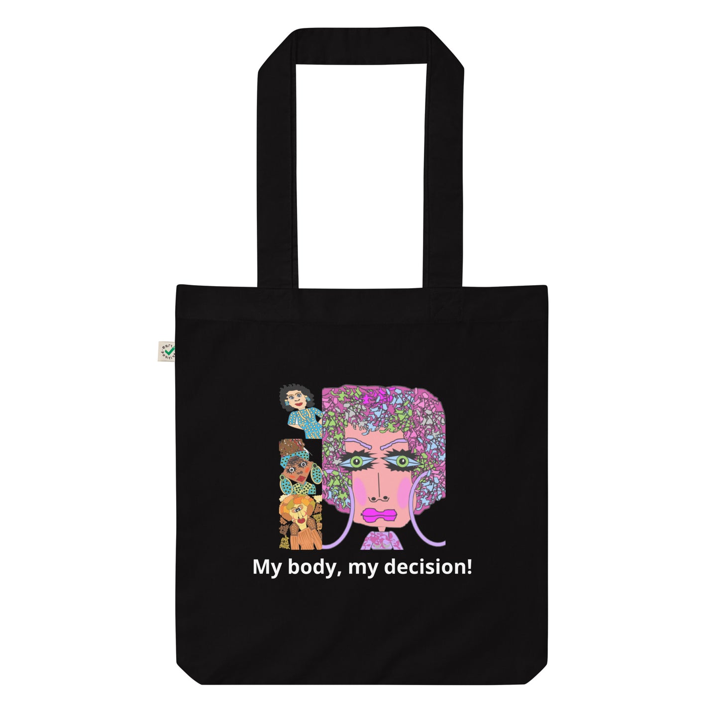 Organic fashion tote bag