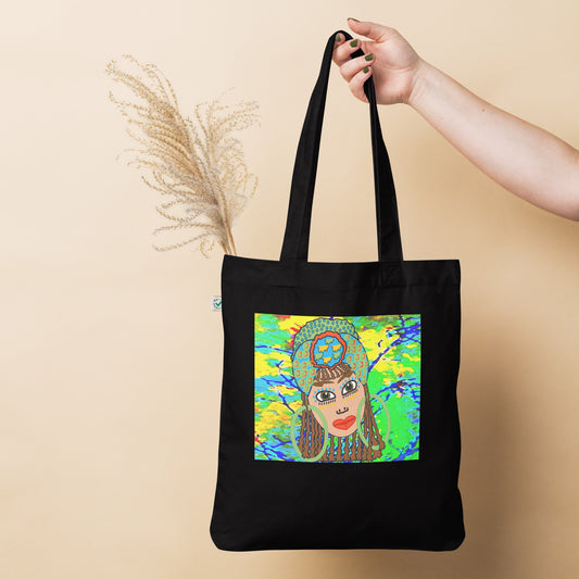 Organic fashion tote bag