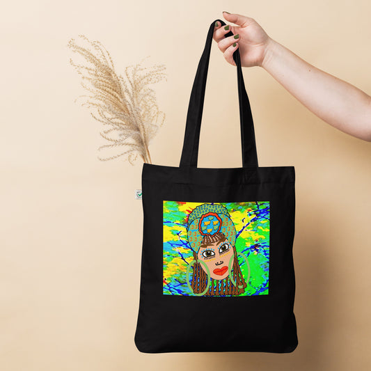 Organic fashion tote bag