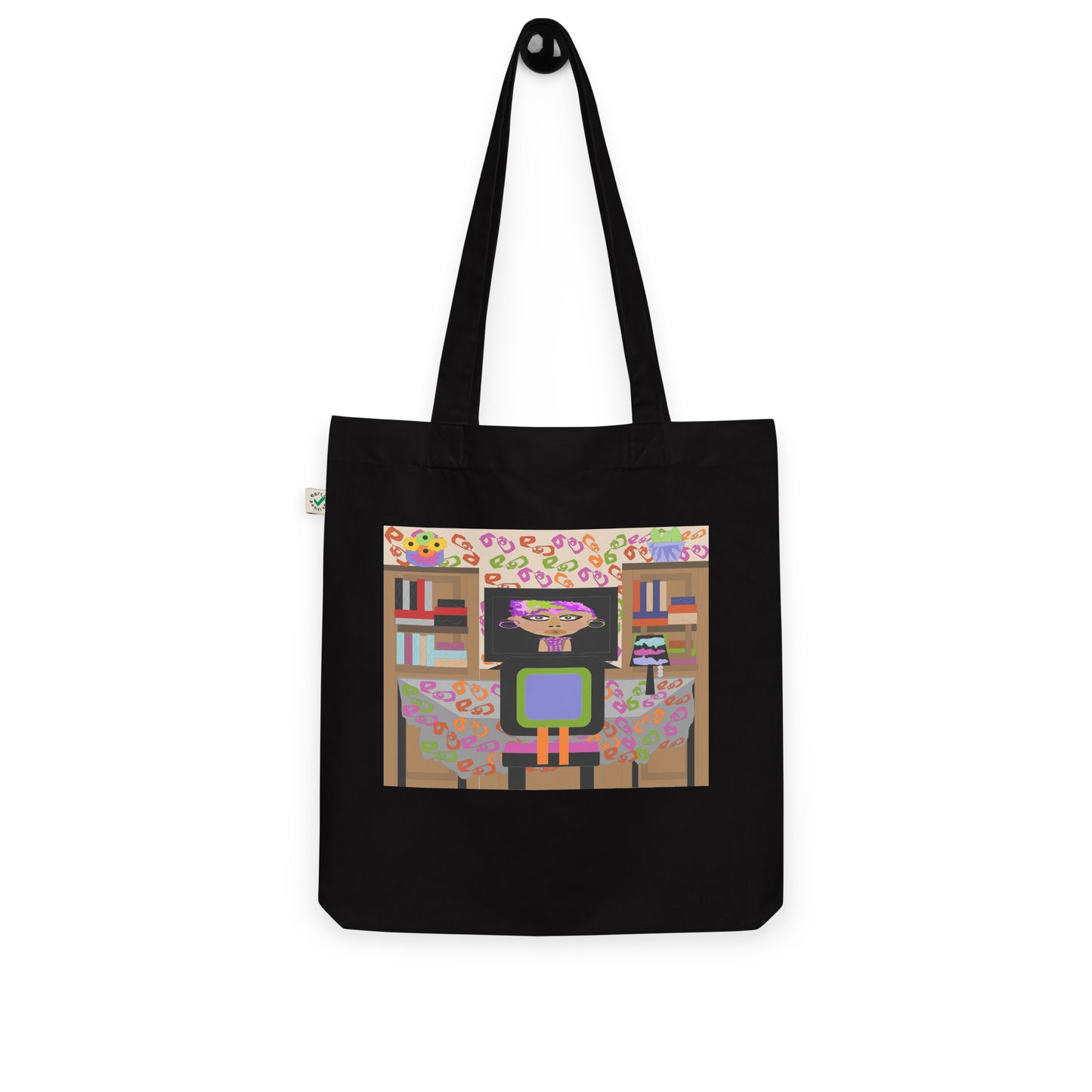 Organic fashion tote bag