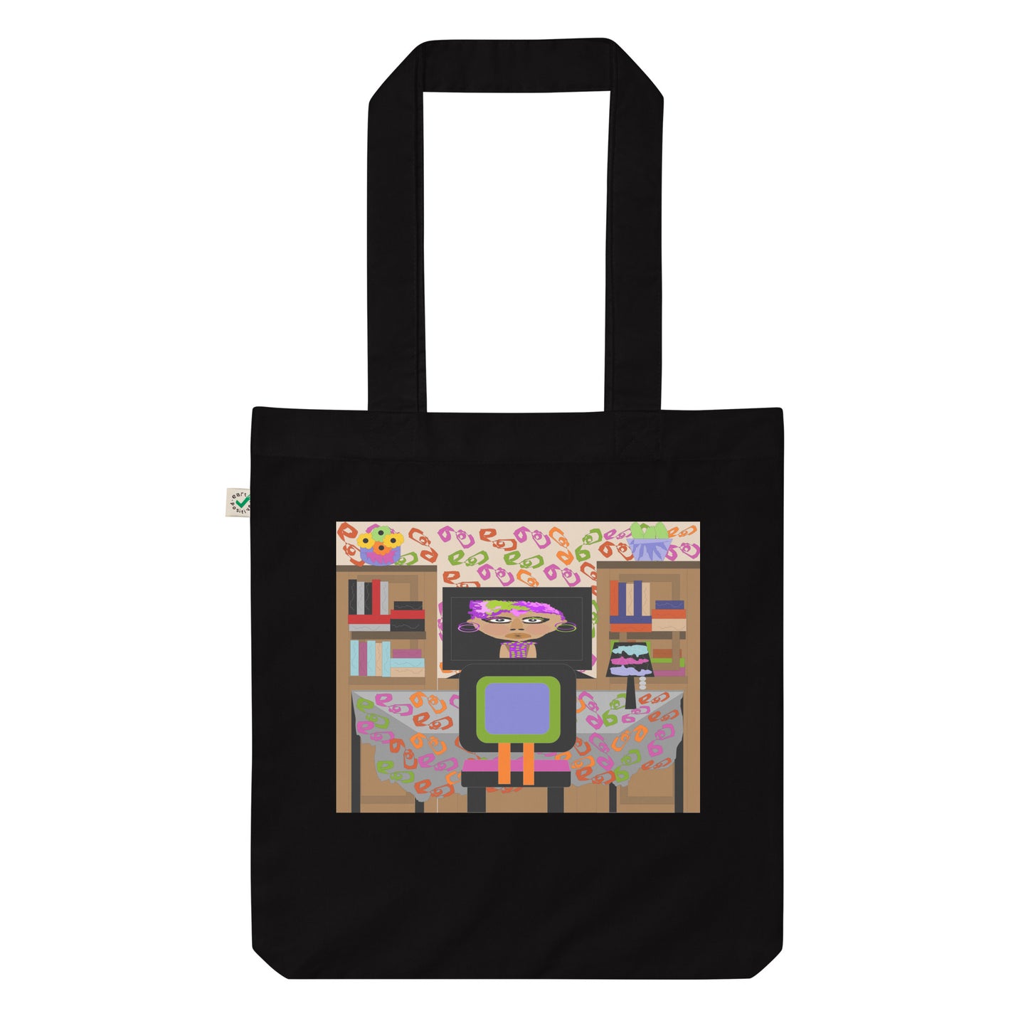 Organic fashion tote bag