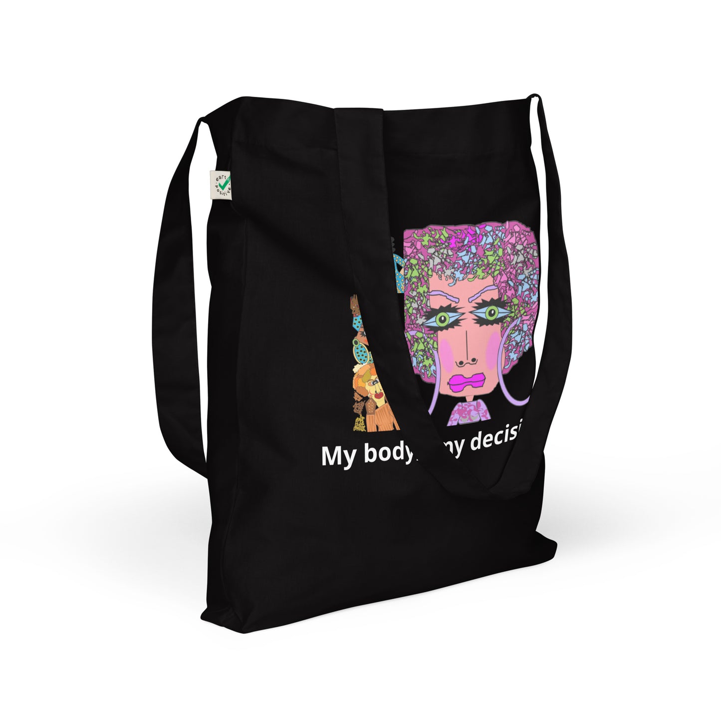 Organic fashion tote bag