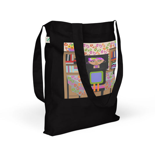 Organic fashion tote bag