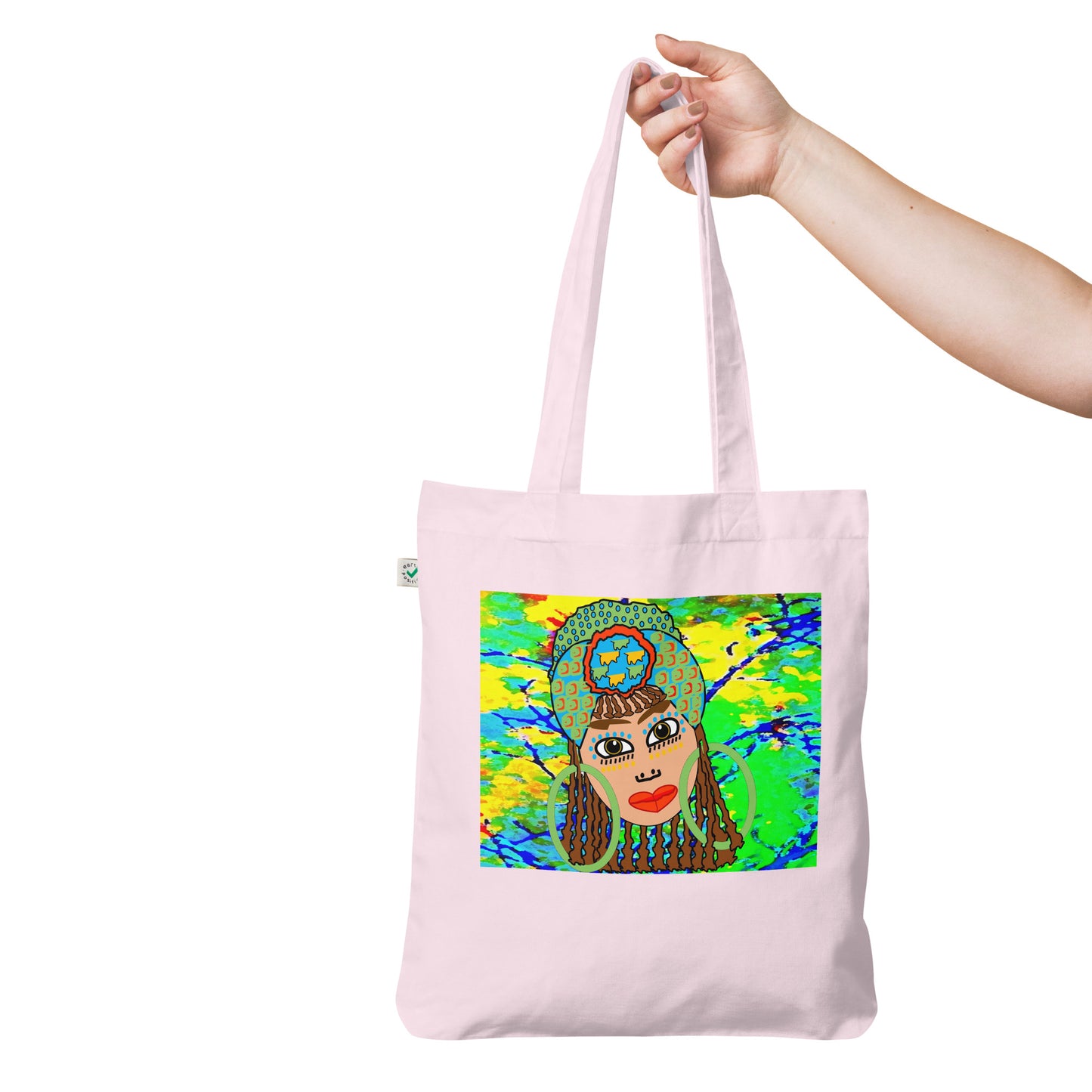 Organic fashion tote bag