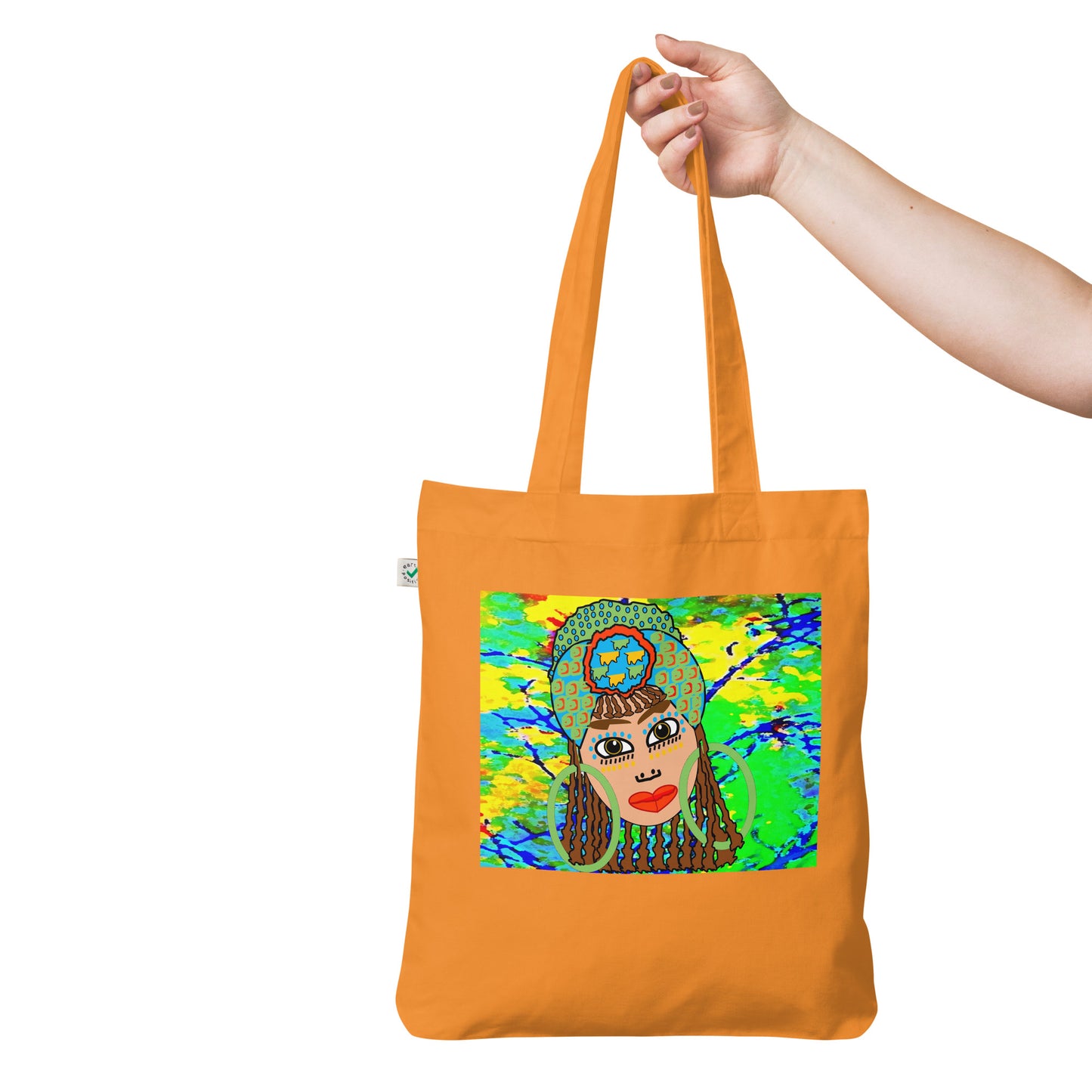 Organic fashion tote bag