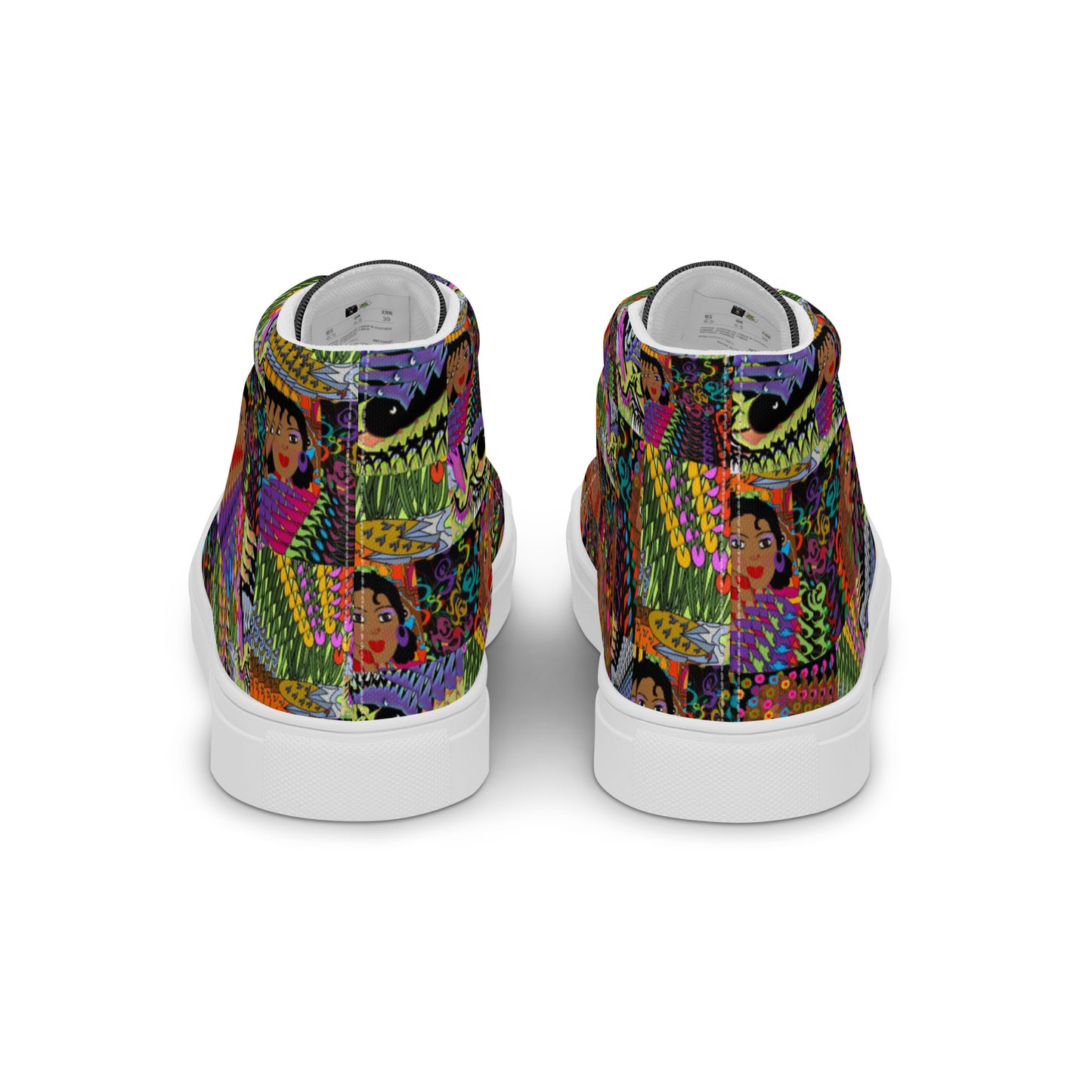 Women’s high top canvas shoes