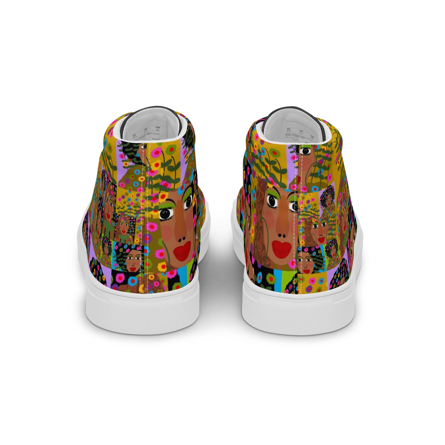 Women’s high top canvas shoes