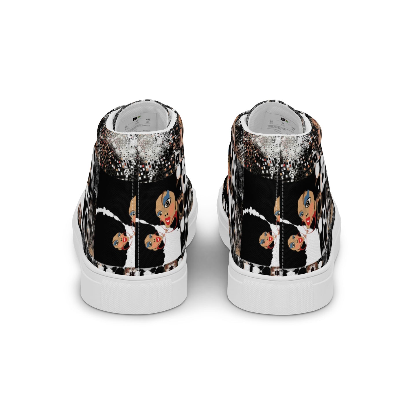 Women’s high top canvas shoes