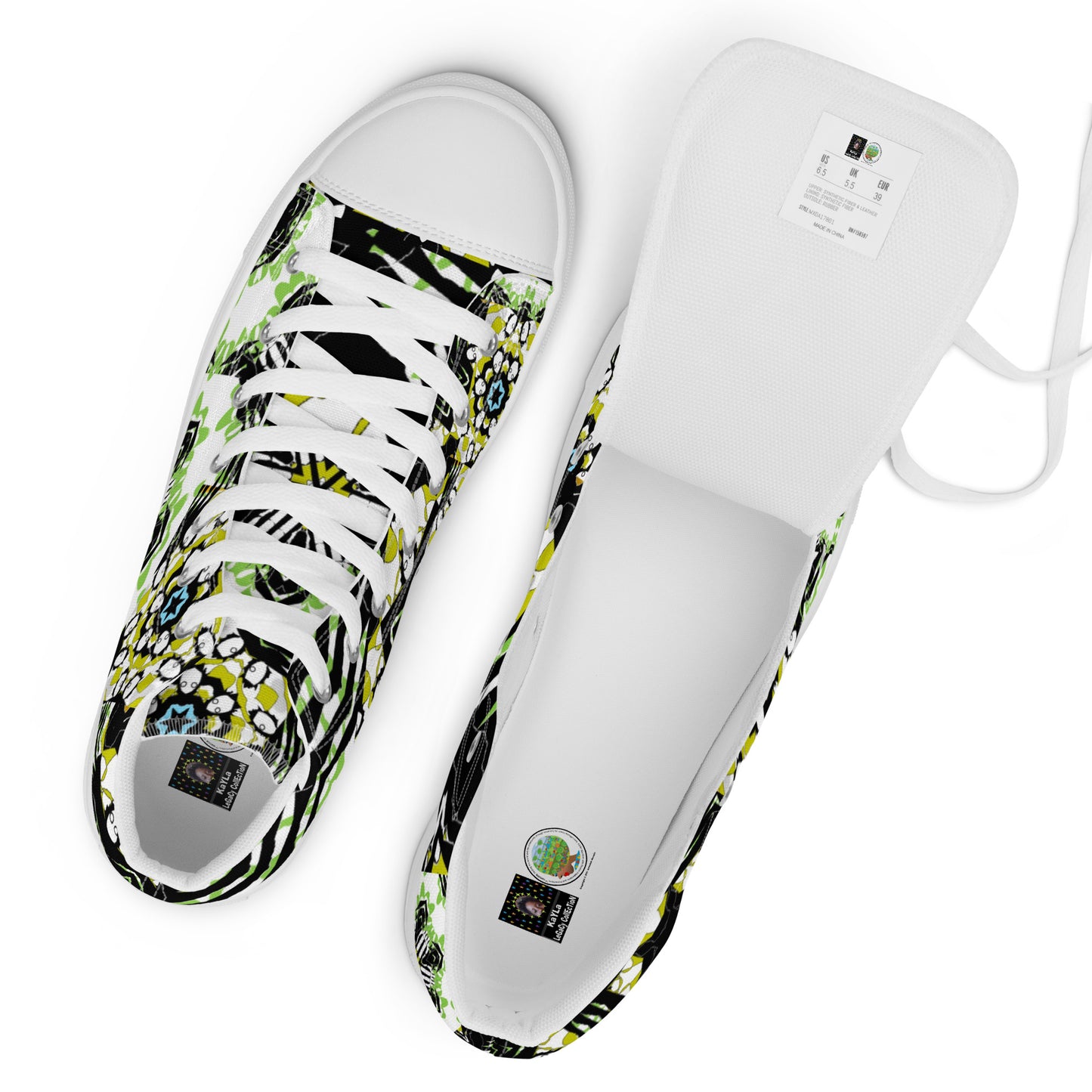 Women’s high top canvas shoes