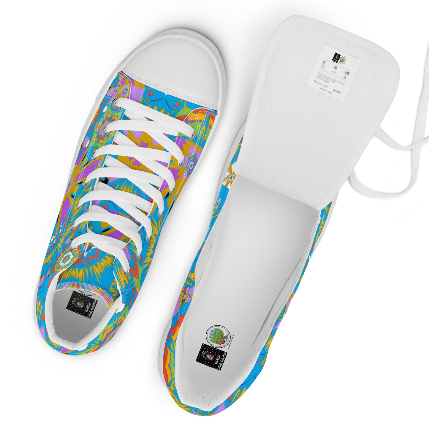 Women’s high top canvas shoes