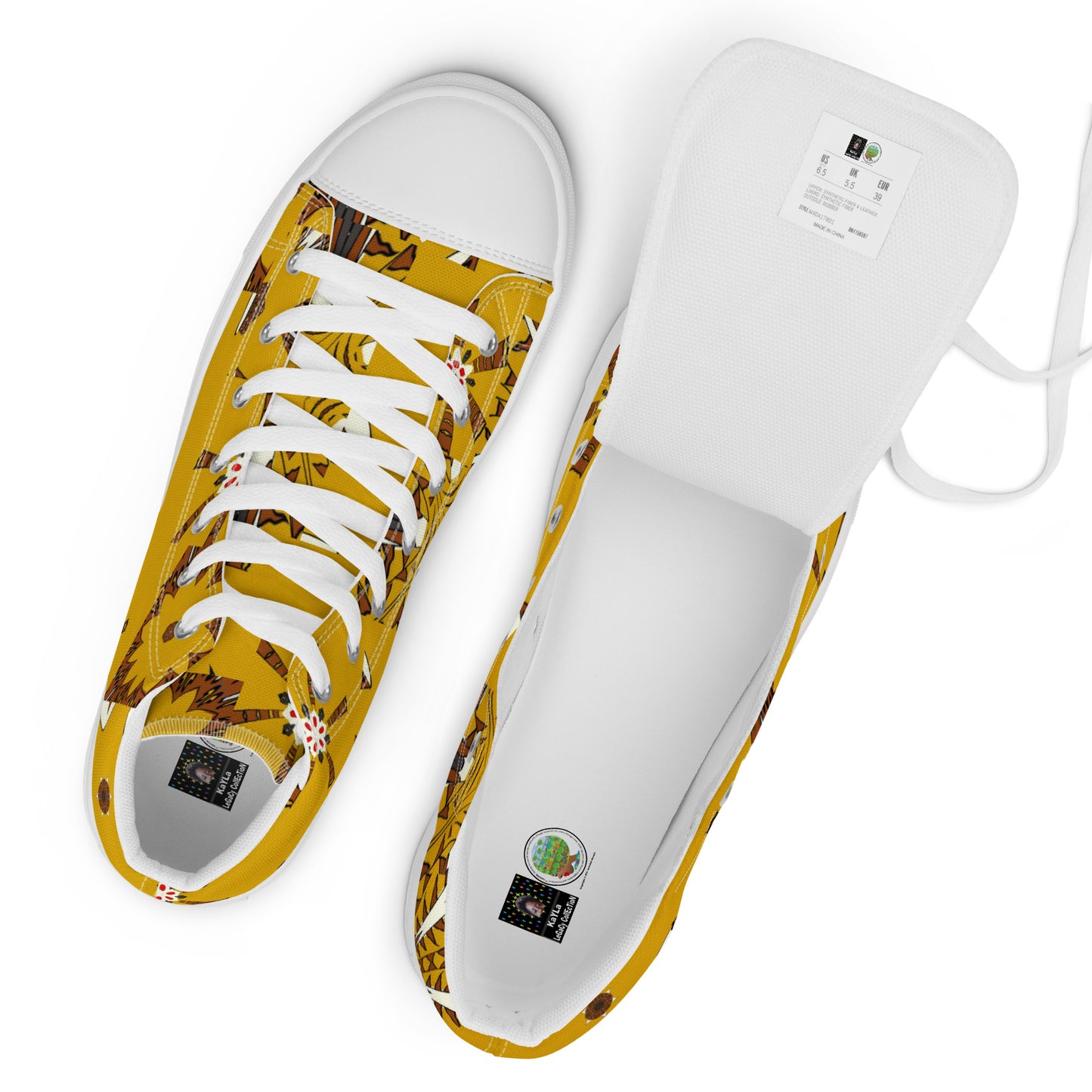 Women’s high top canvas shoes