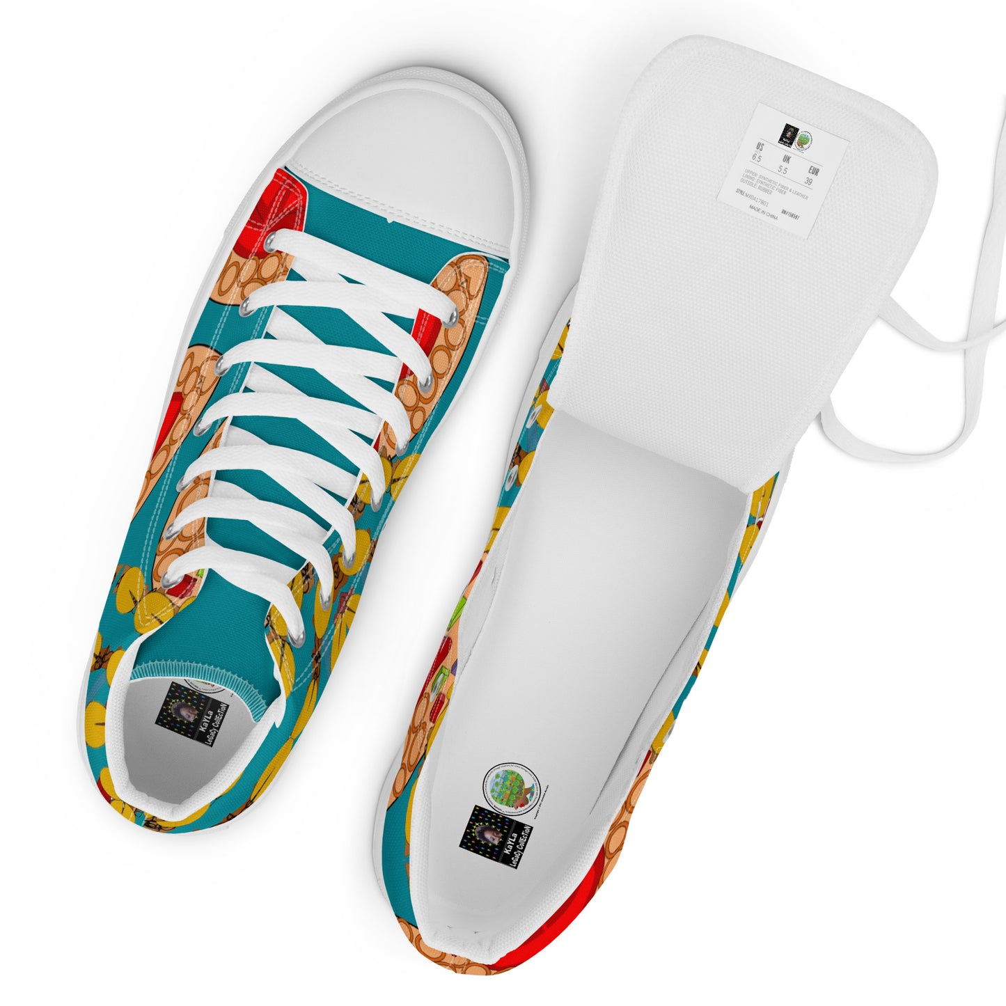 Women’s high top canvas shoes