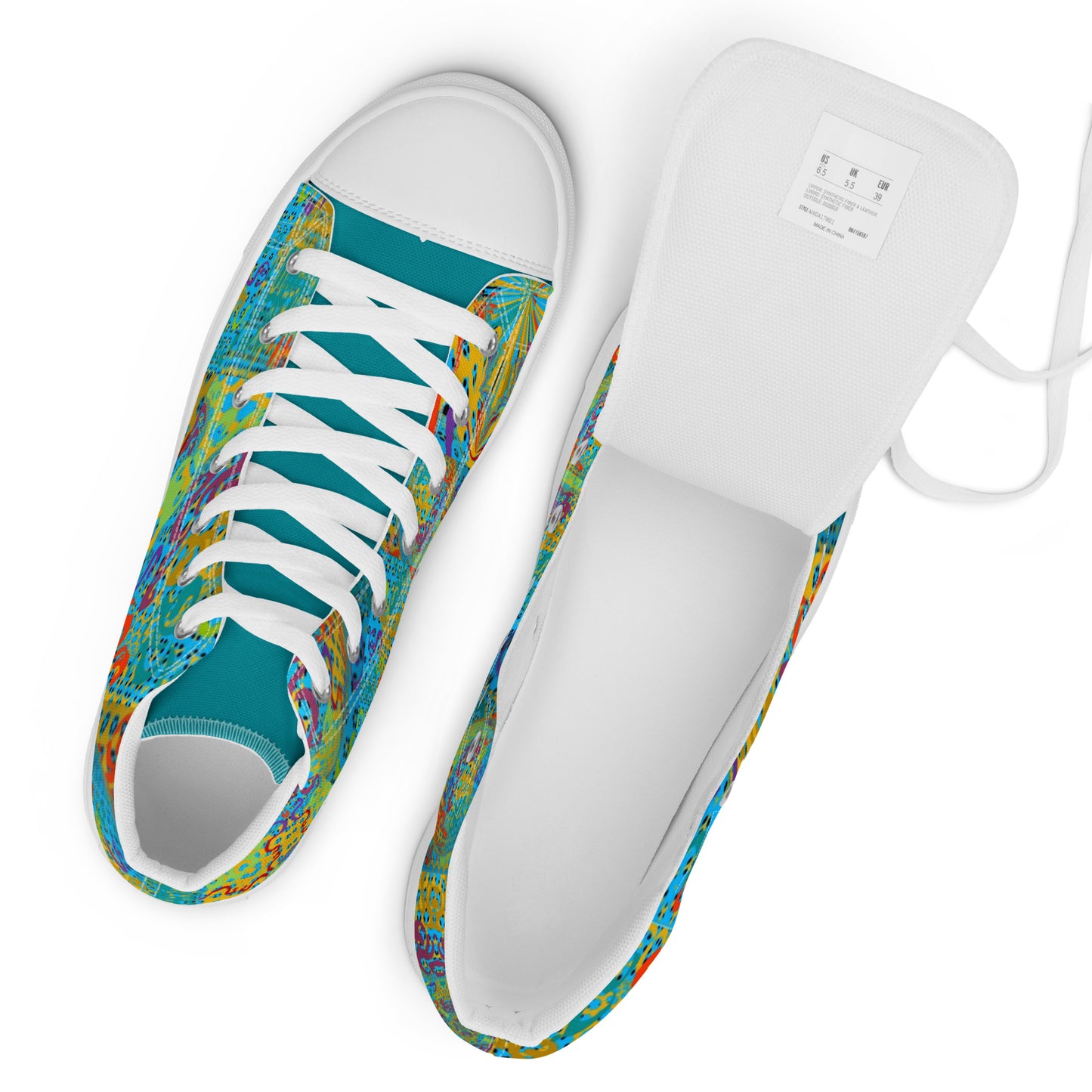 Women’s high top canvas shoes