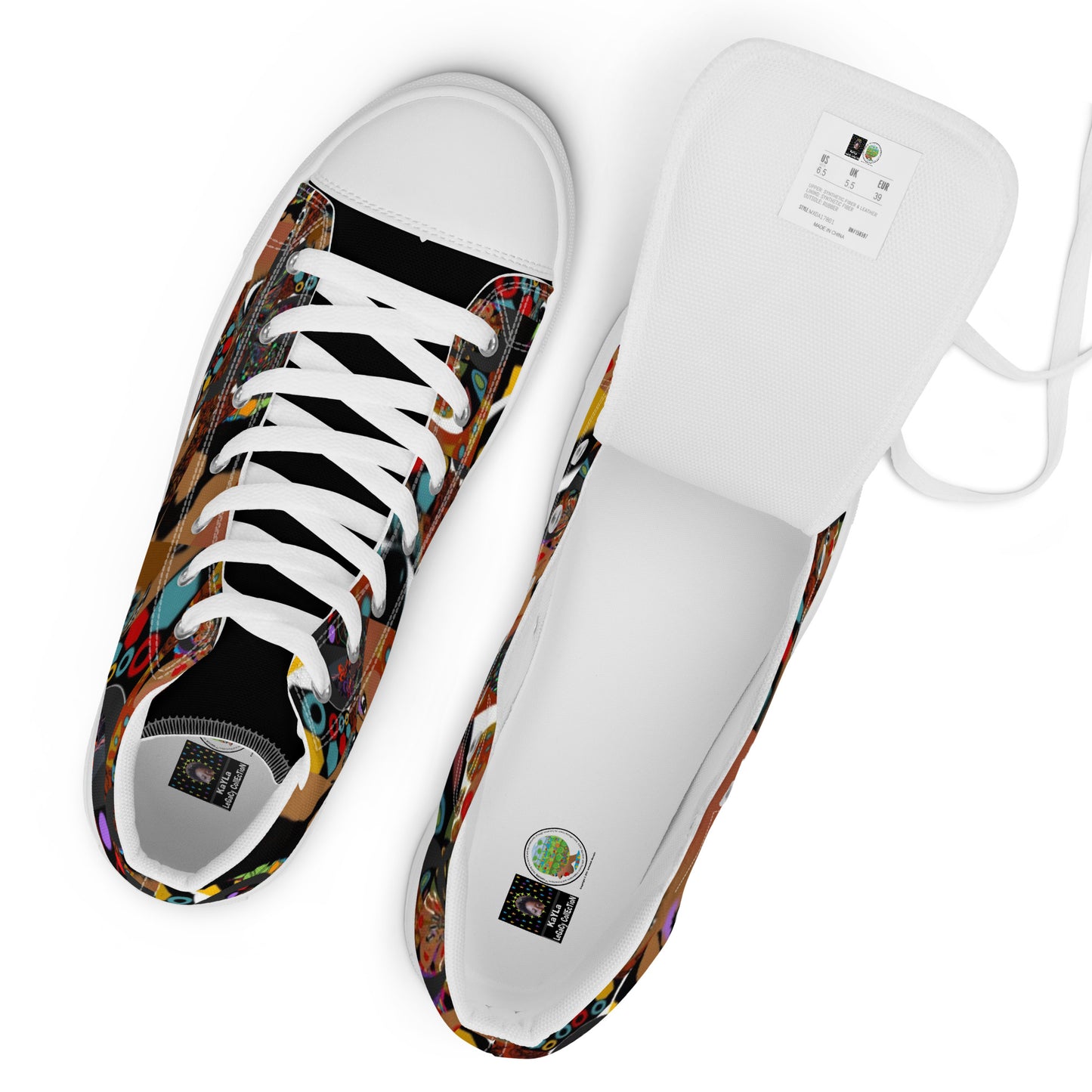 Women’s high top canvas shoes