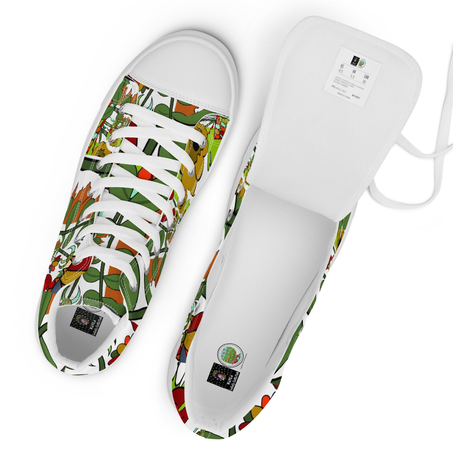 Women’s high top canvas shoes