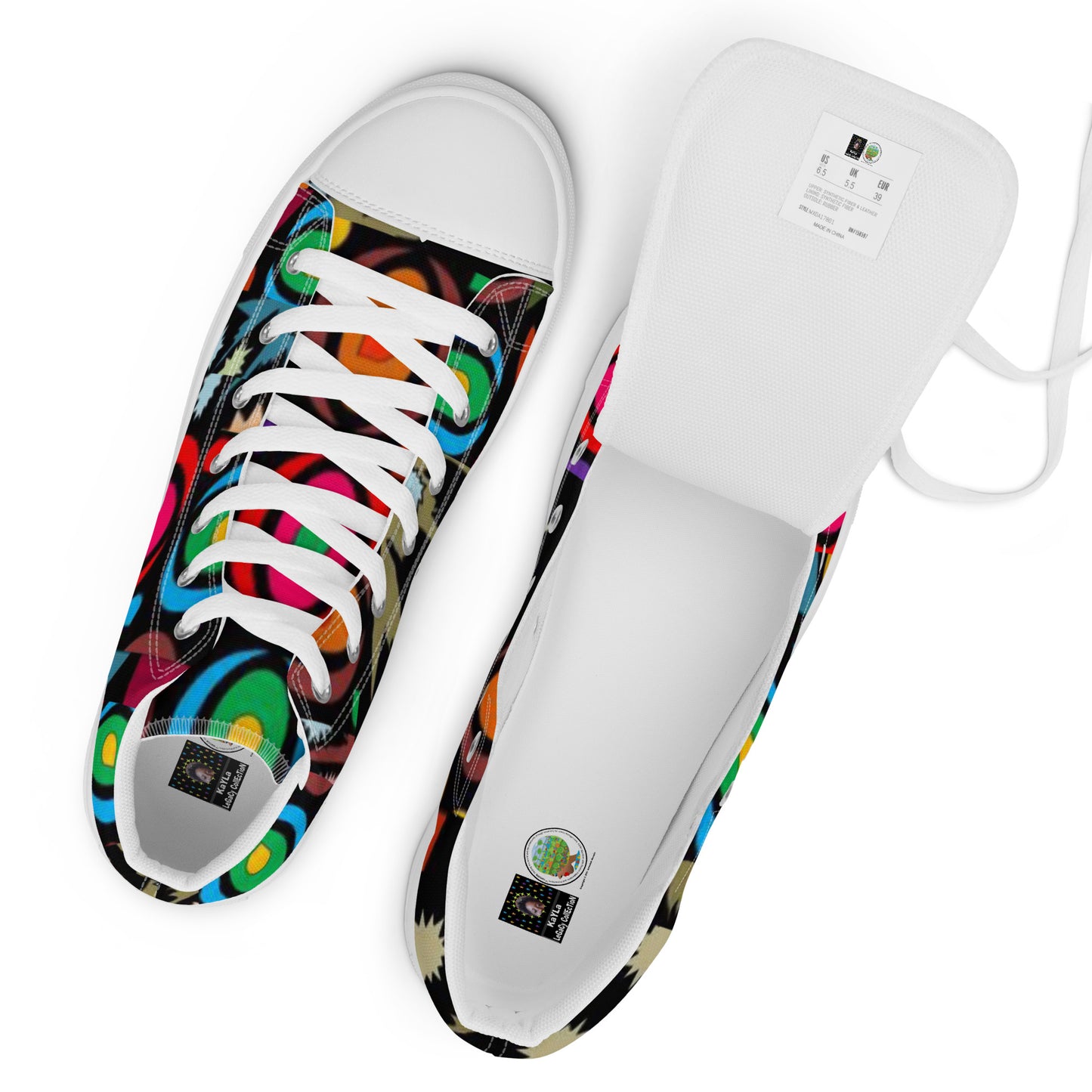 Women’s high top canvas shoes