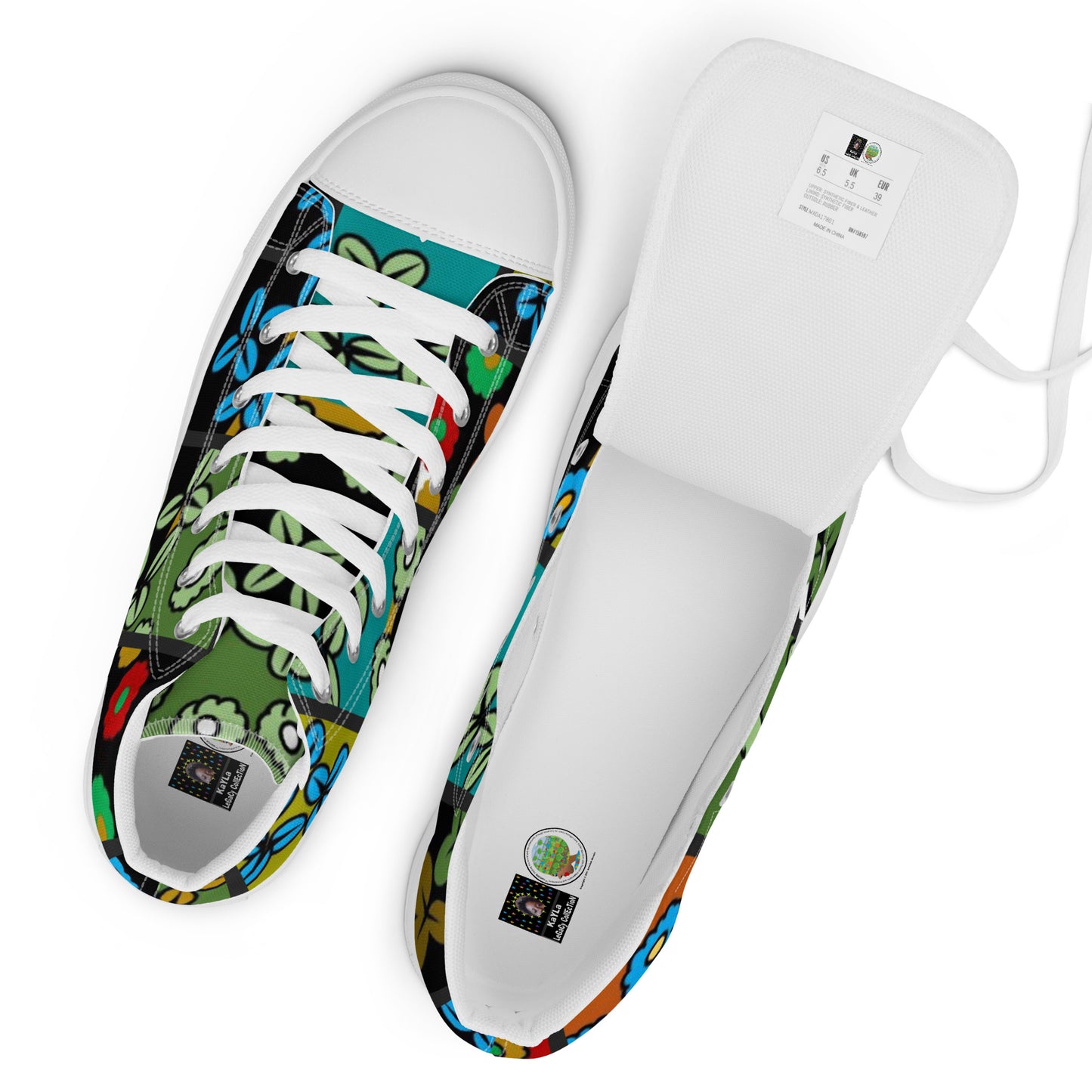 Women’s high top canvas shoes