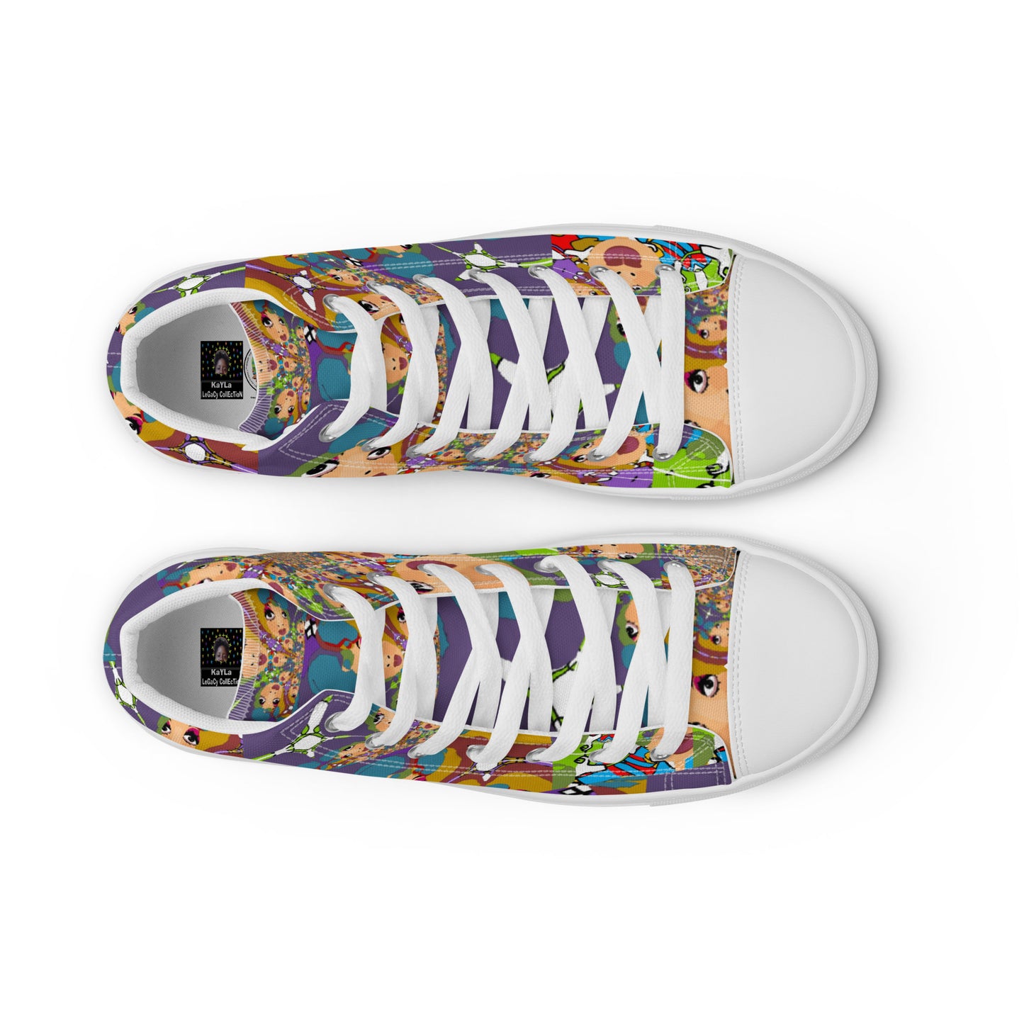 Women’s high top canvas shoes