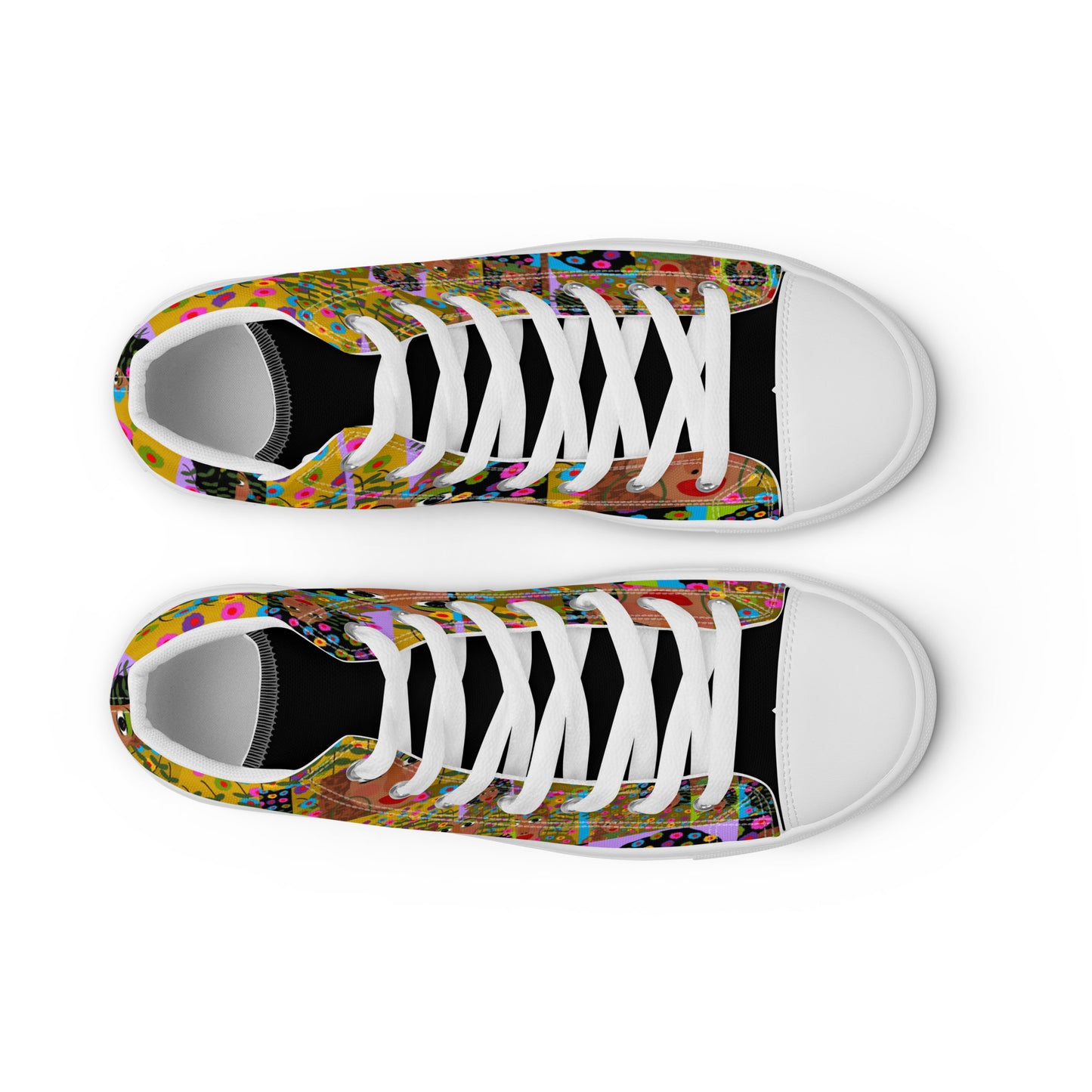 Women’s high top canvas shoes