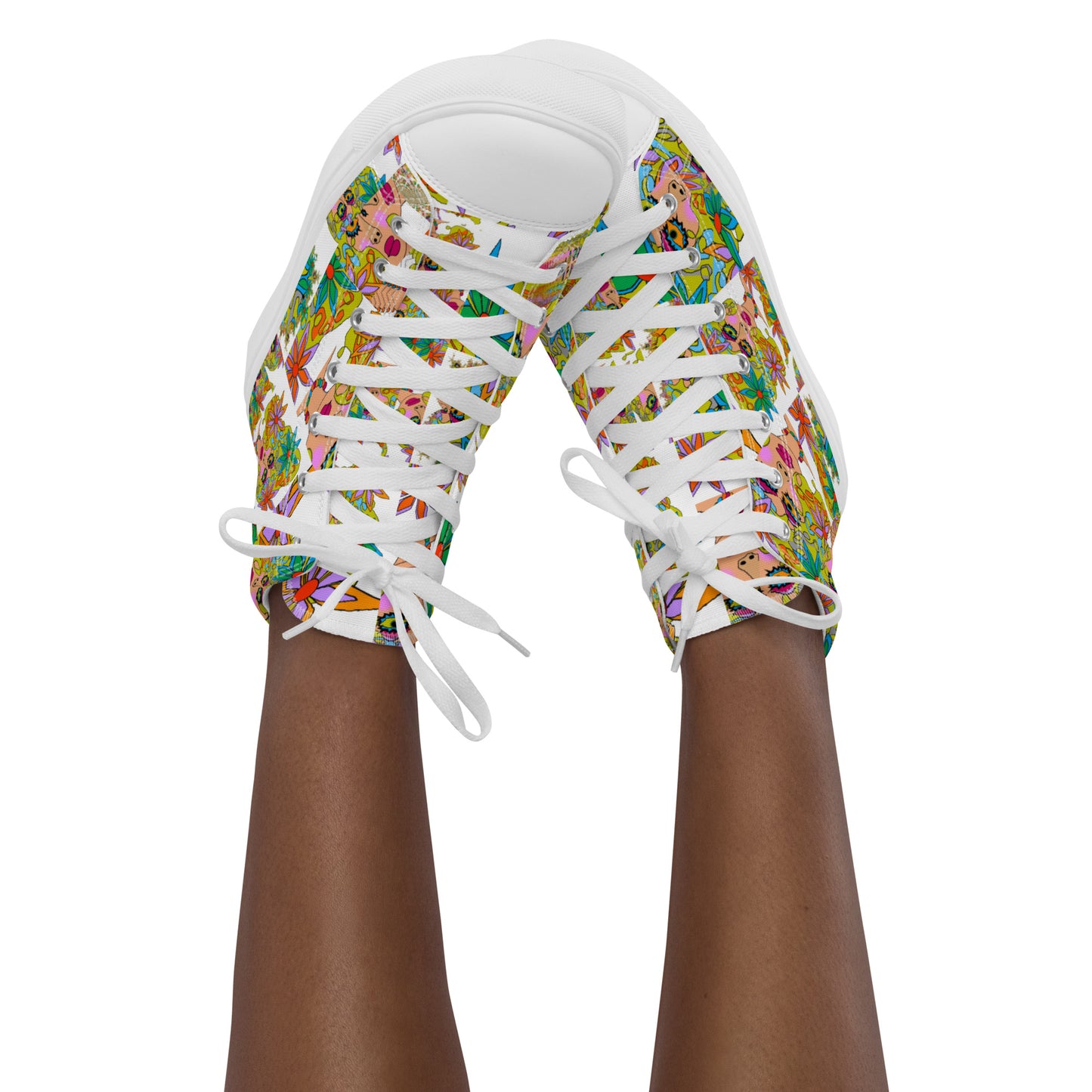 Women’s high top canvas shoes