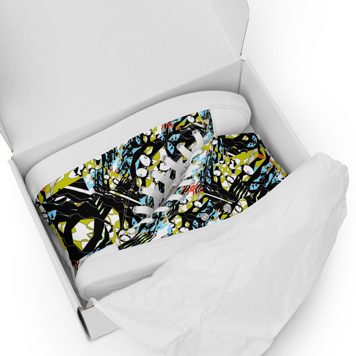 Women’s high top canvas shoes