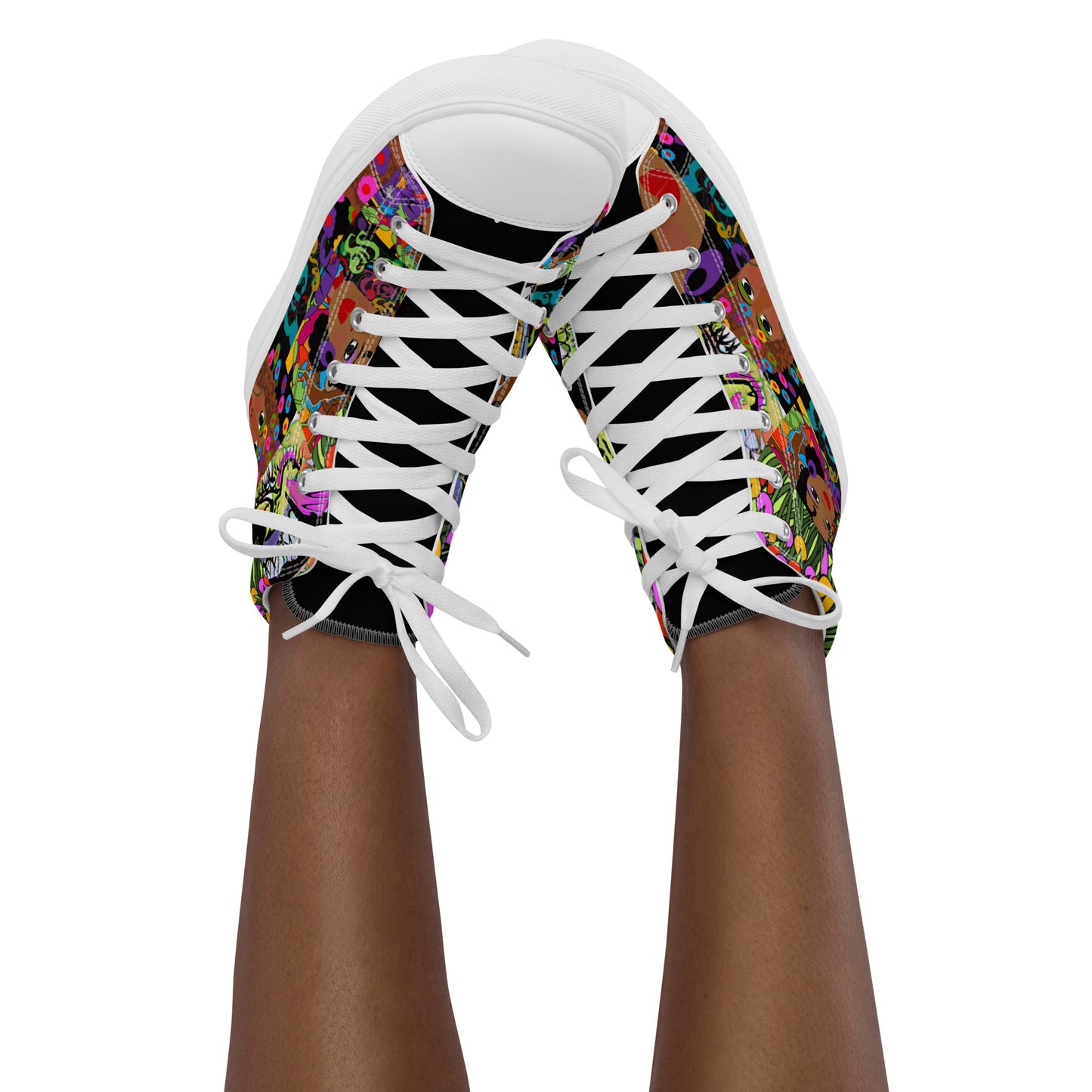 Women’s high top canvas shoes