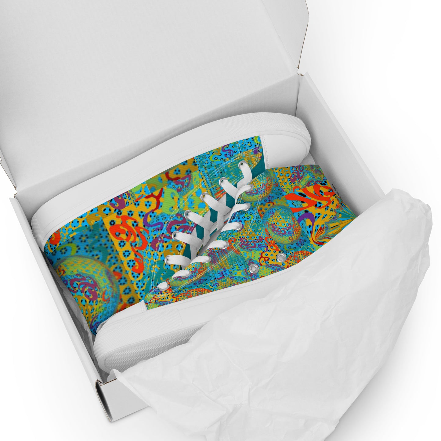 Women’s high top canvas shoes